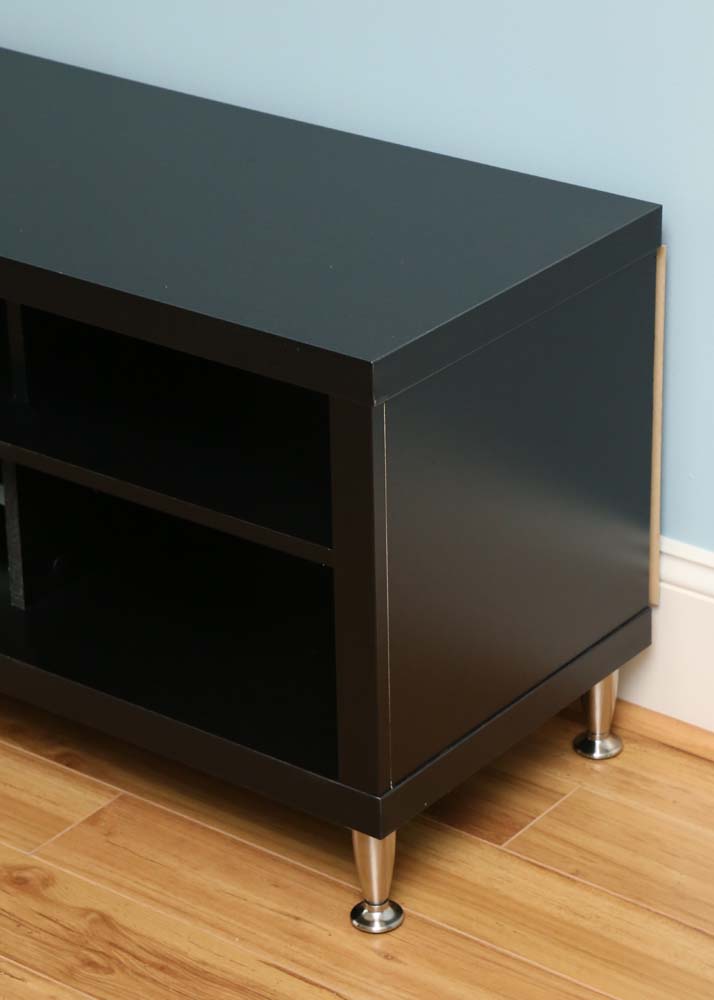 Contemporary Black Media Console