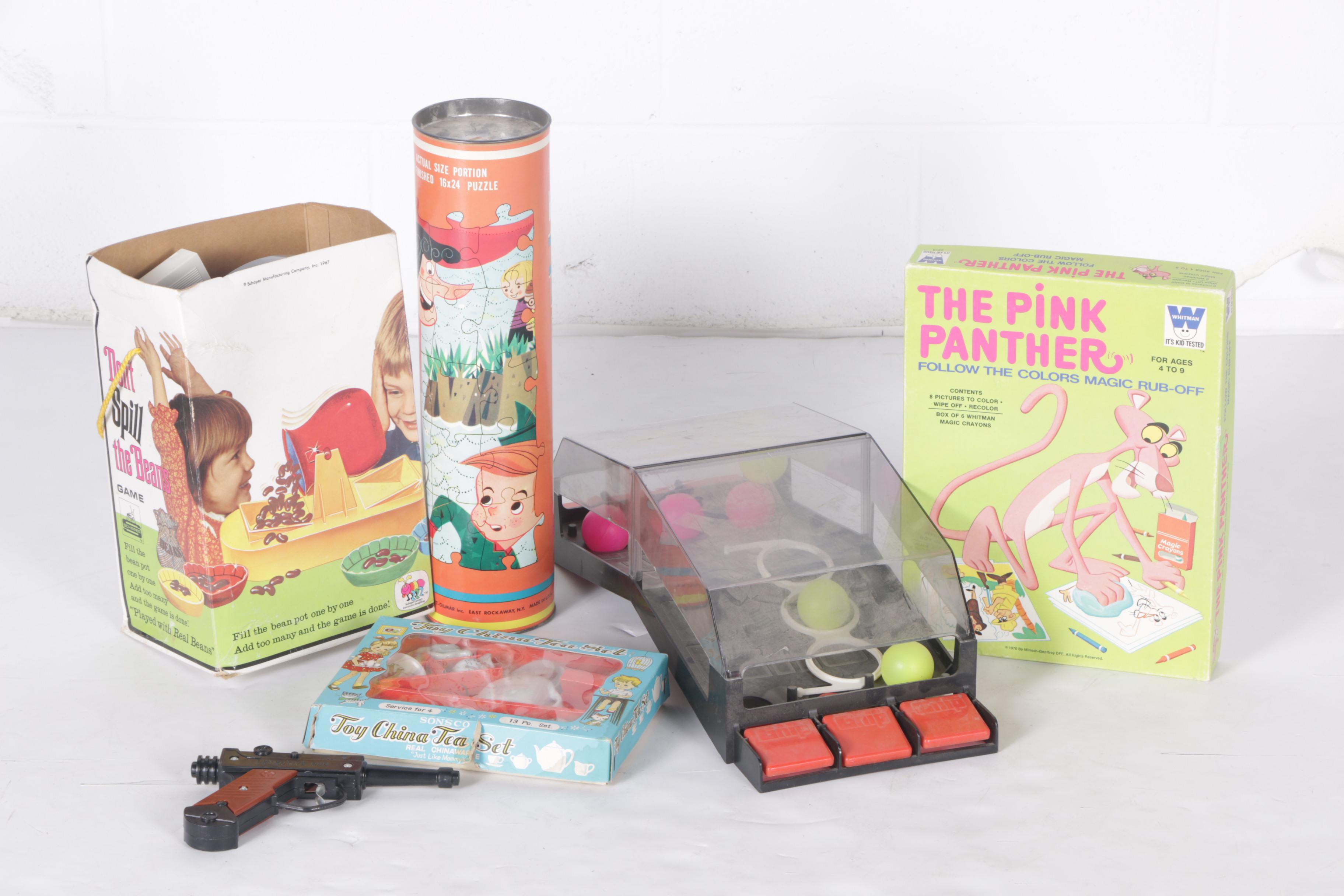 Puzzles, Board Games, and Other Vintage Children's Toys