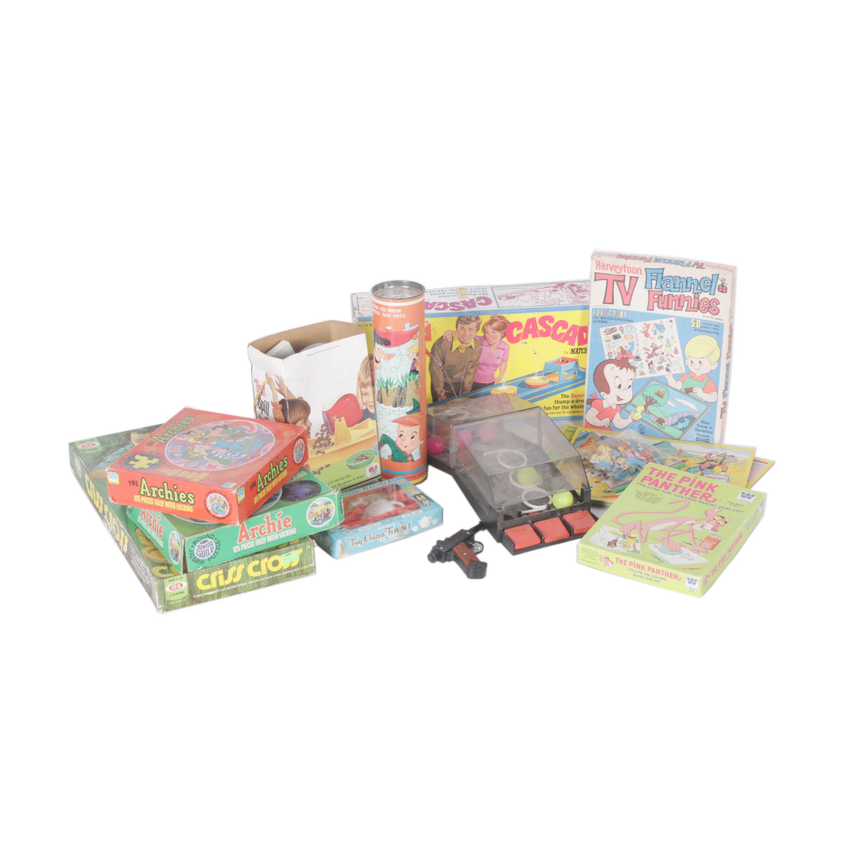 Puzzles, Board Games, and Other Vintage Children's Toys