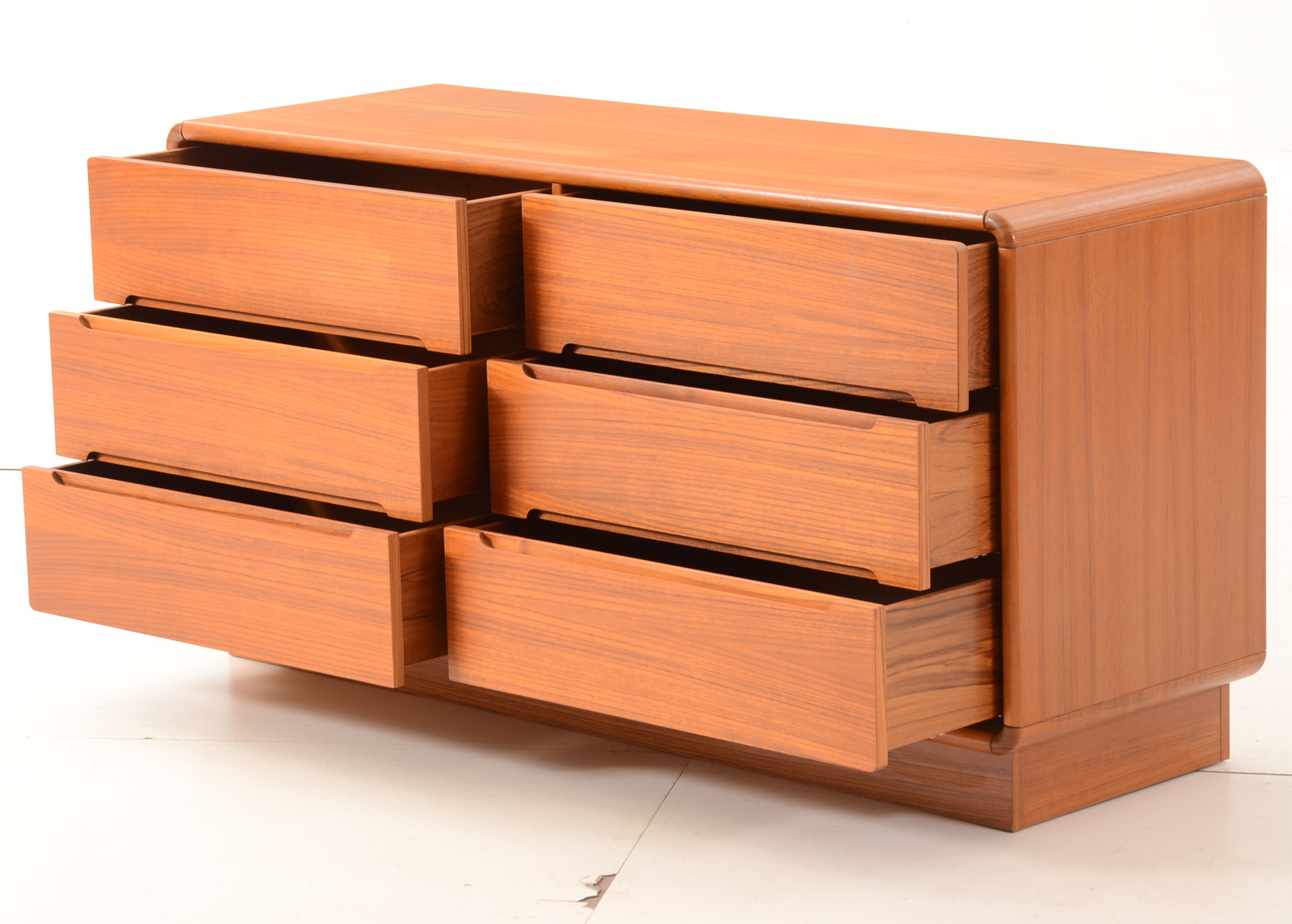 Danish Modern Teak Dresser and Wall Mirror