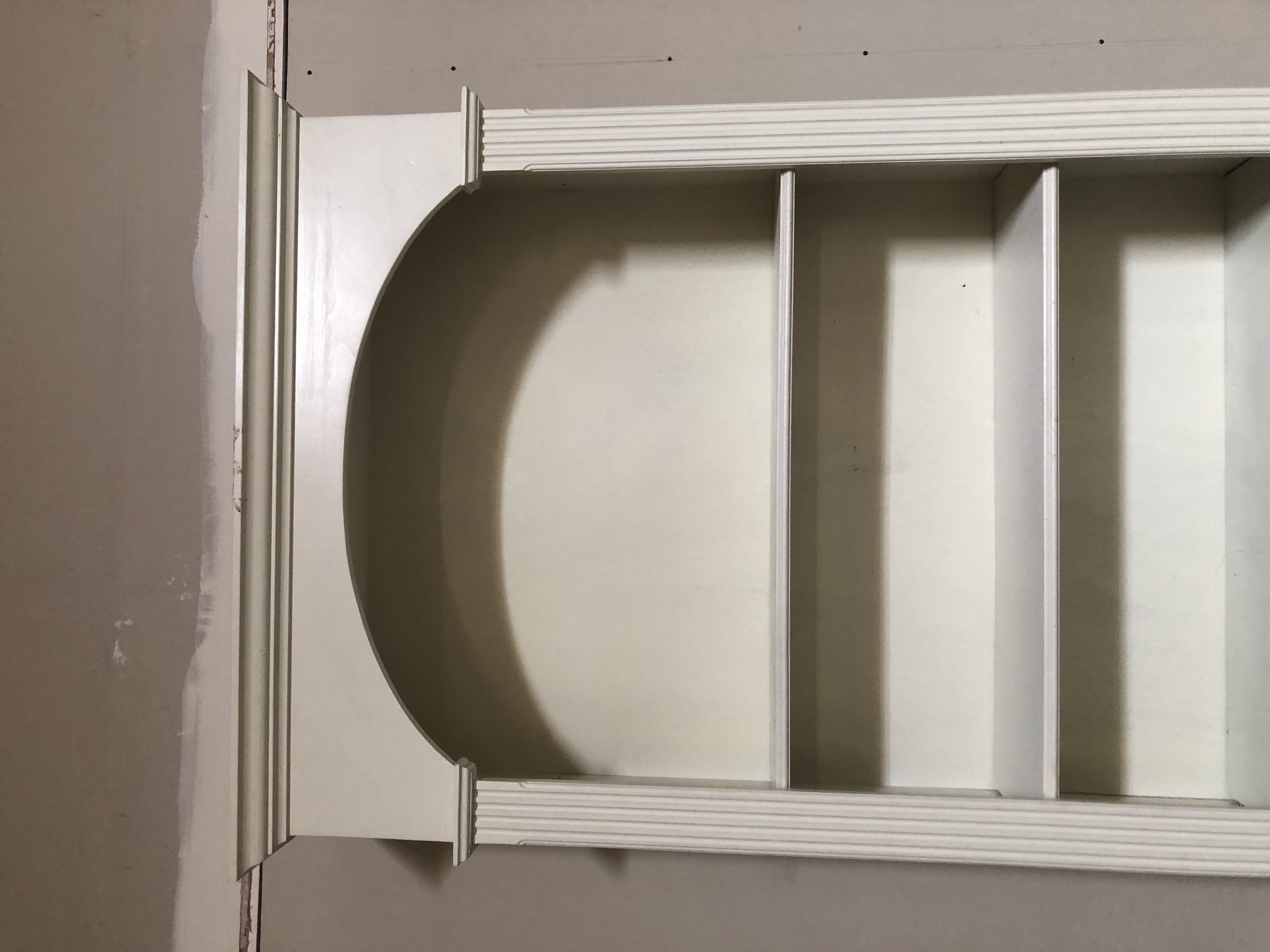 Contemporary White Painted Bookcase