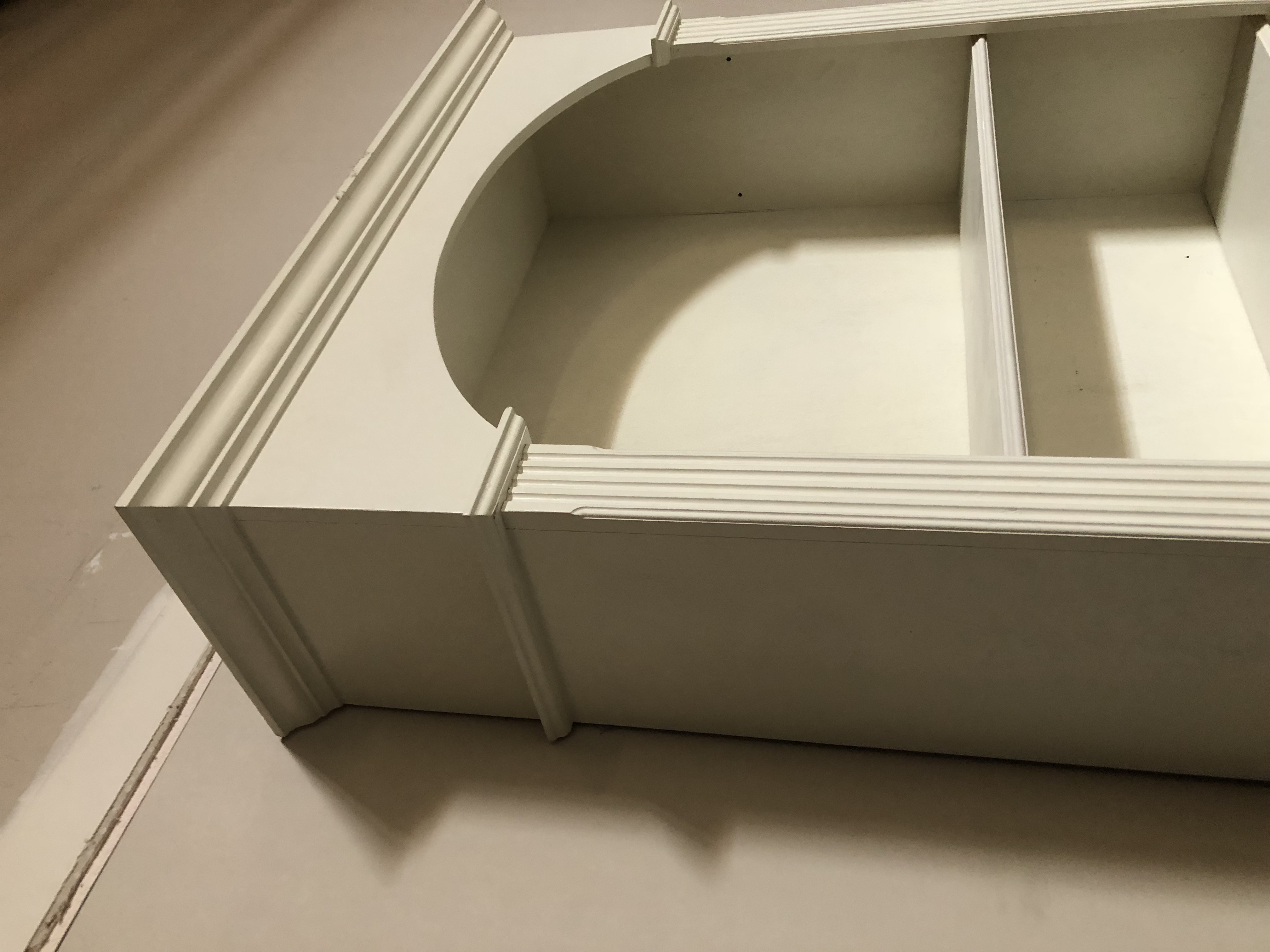 Contemporary White Painted Bookcase