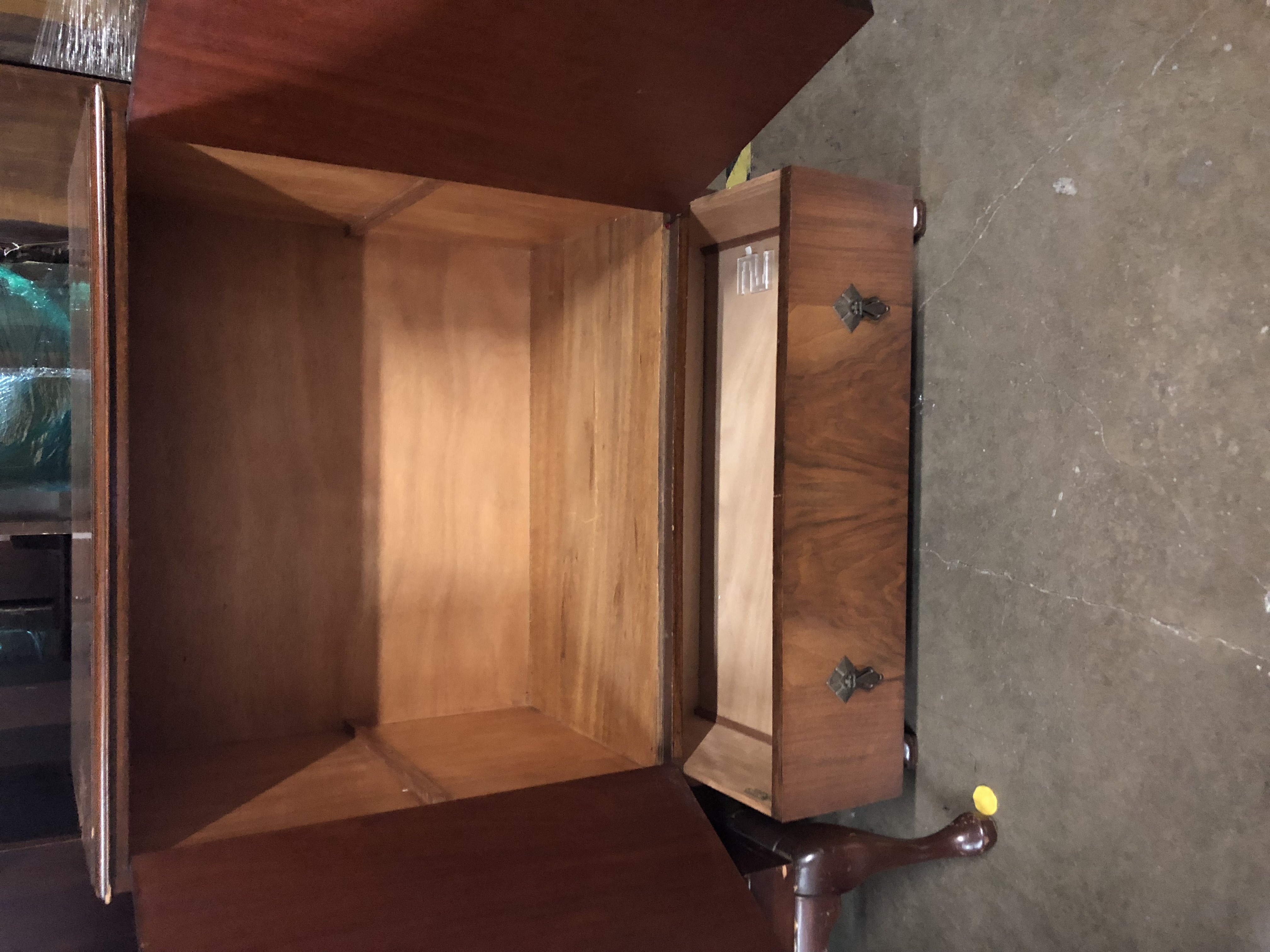 Vintage Art Deco Walnut Cabinet by Waring & Gillow