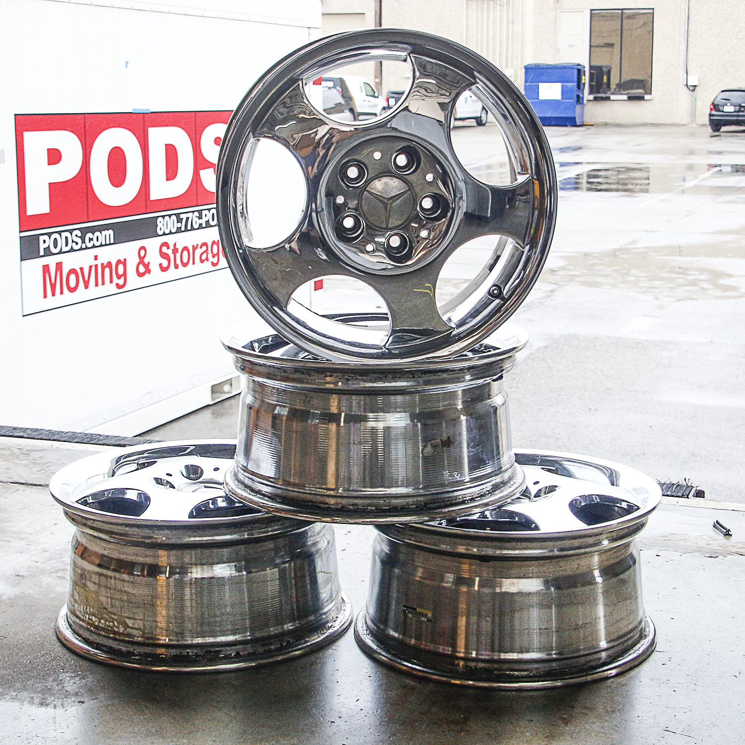 Mercedes-Benz Five Lug Polished Alloy Rims