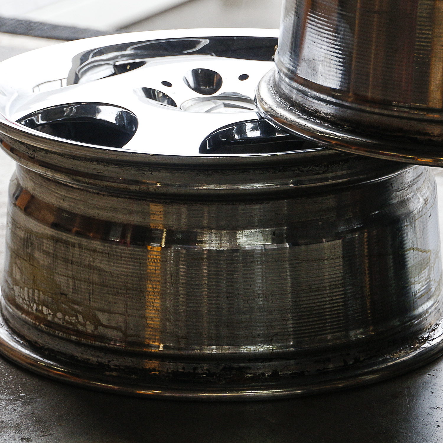 Mercedes-Benz Five Lug Polished Alloy Rims