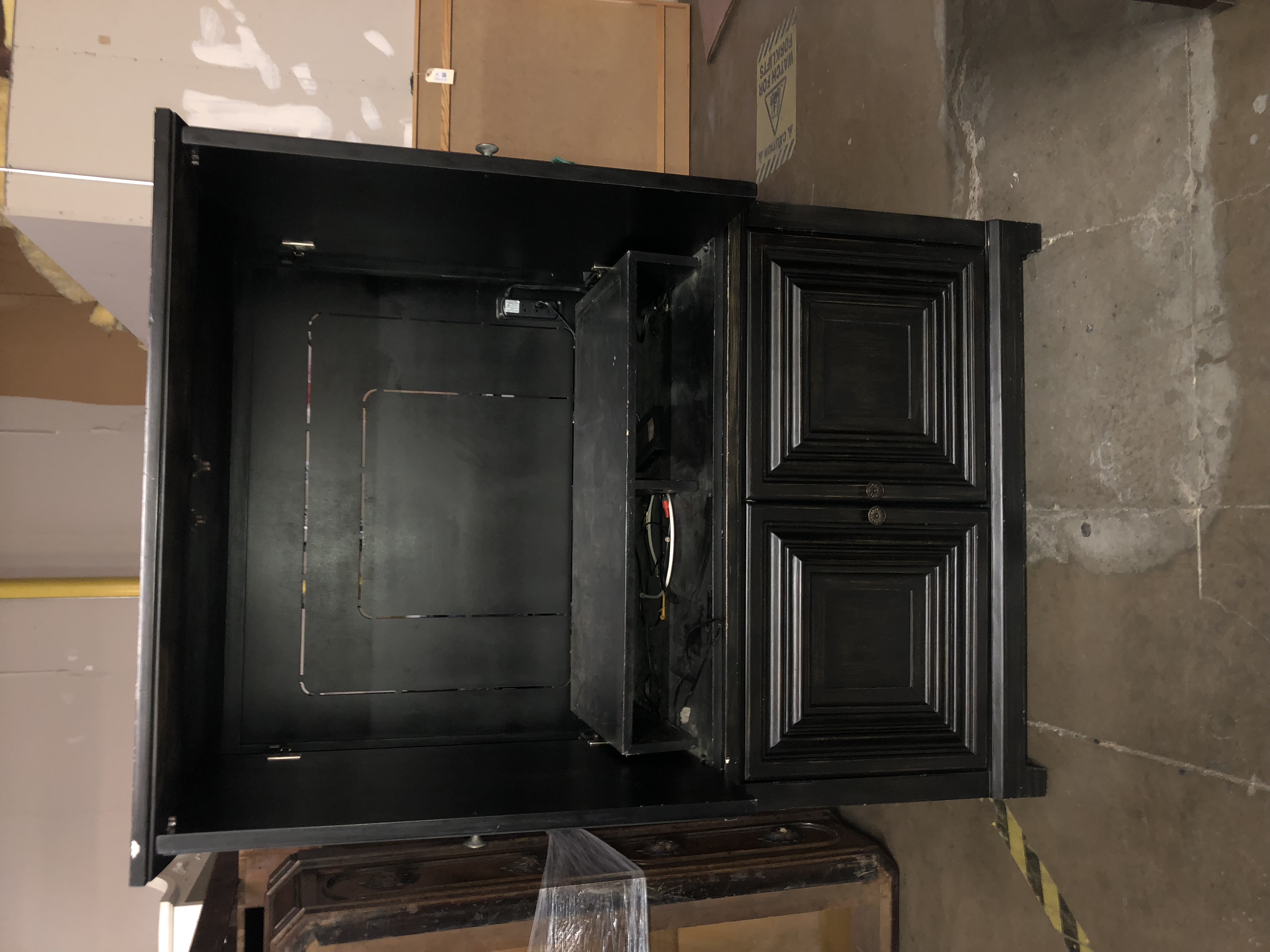 Espresso Colored Entertainment Cabinet