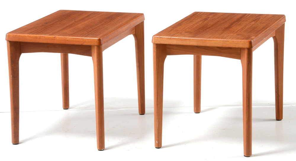 Pair of Danish Modern Teak End Tables