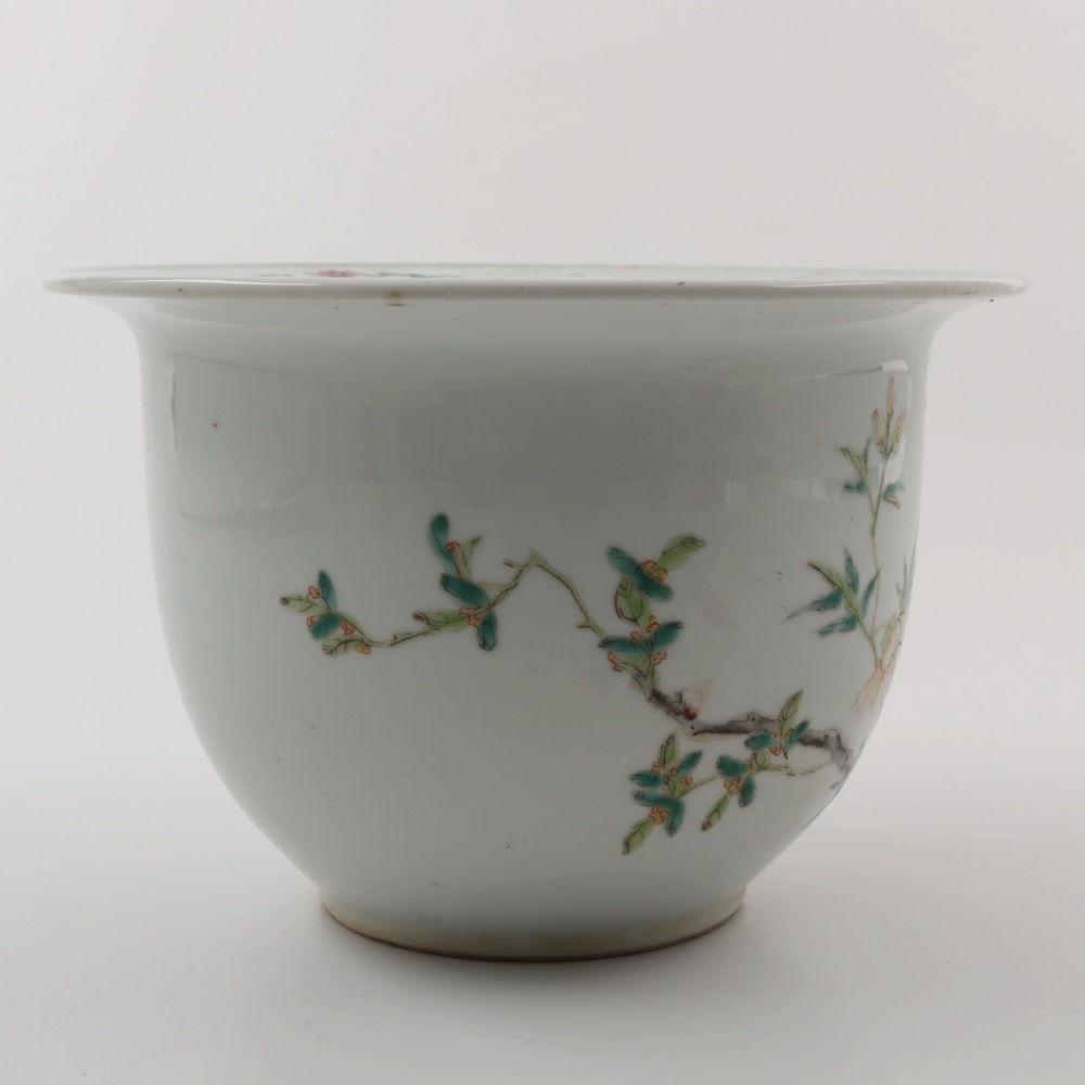 Chinese Qing Dynasty Famille Rose Porcelain Planter