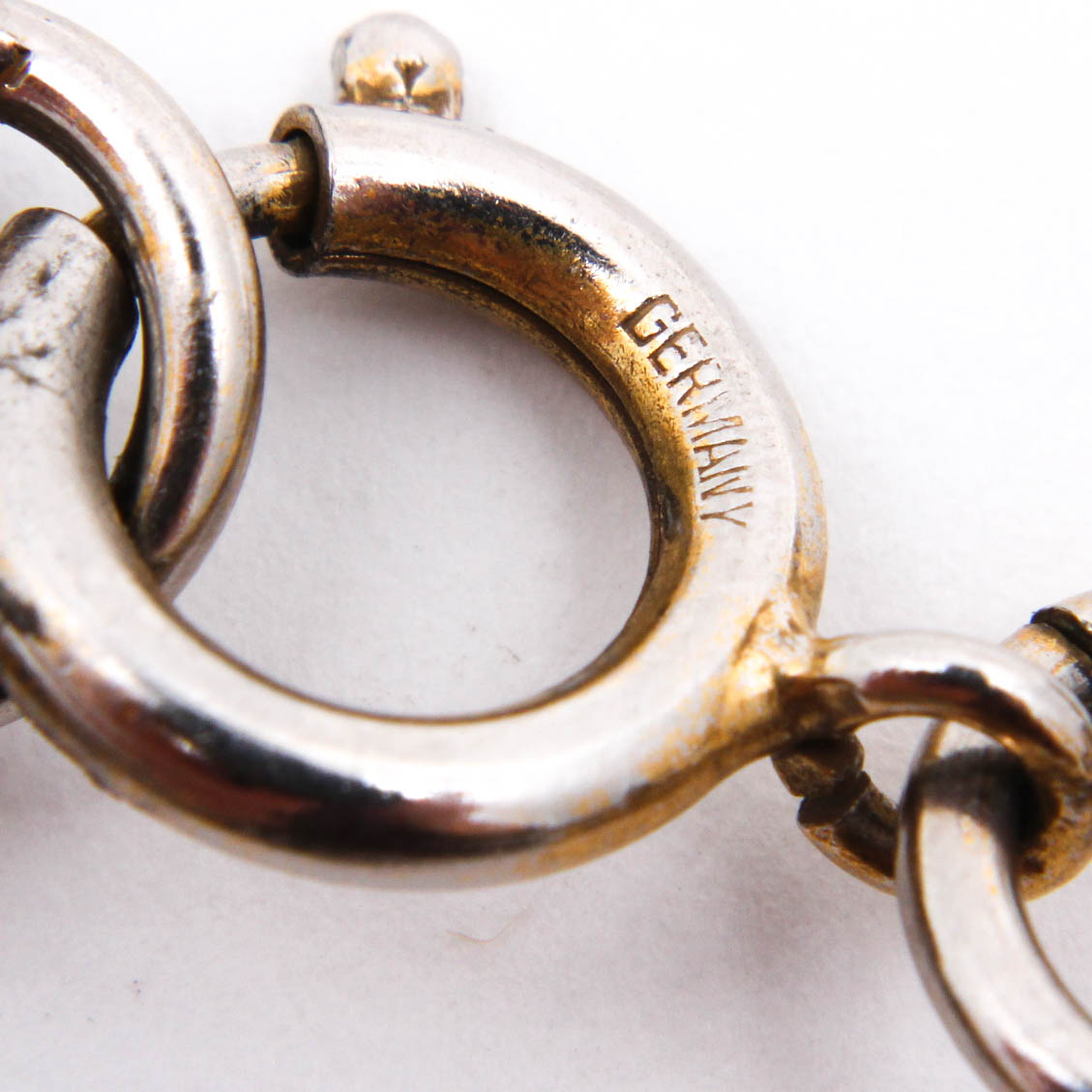 Vintage German-Made Gold Tone Charm Bracelet and Earrings