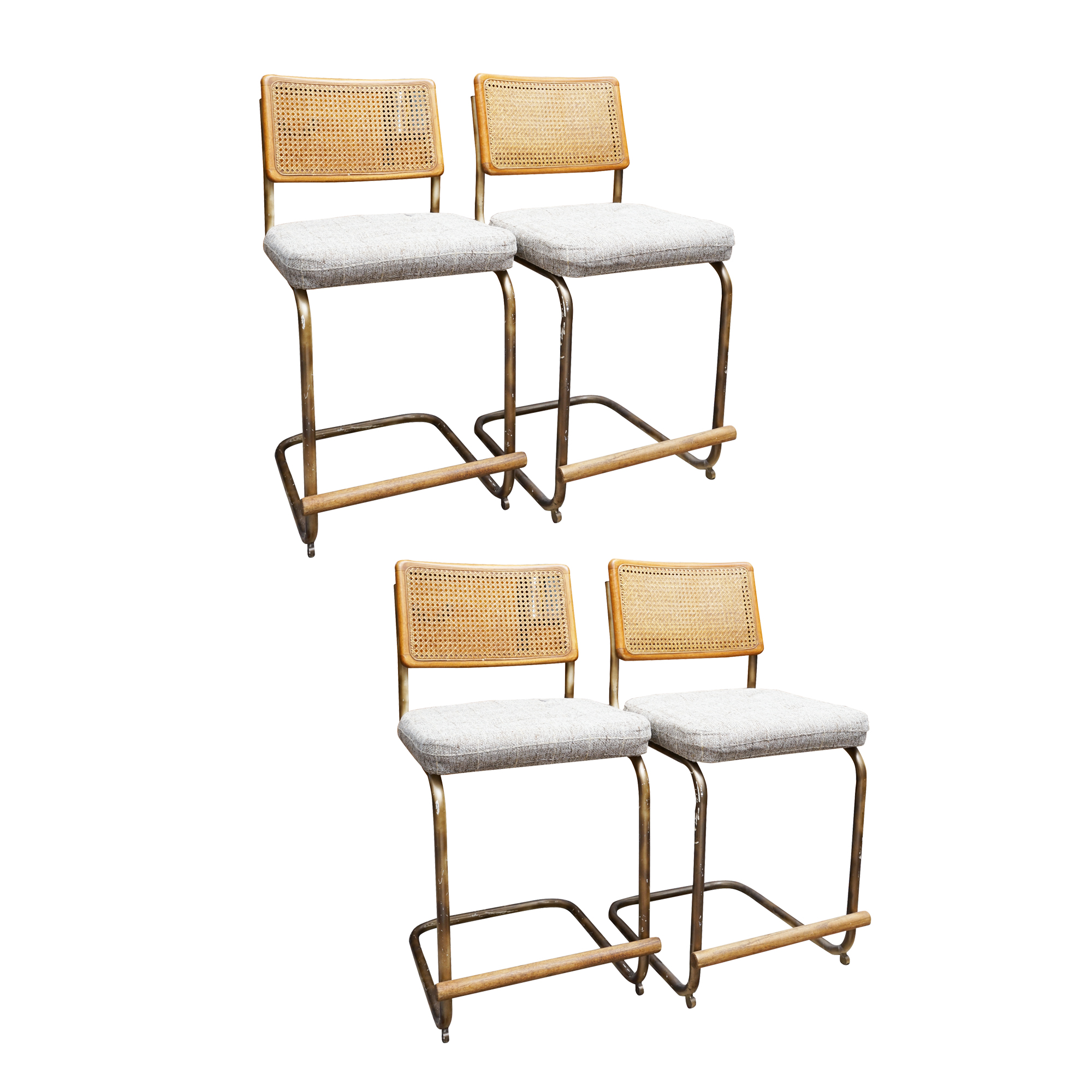 Upholstered Cantilever Counter-Height Seats