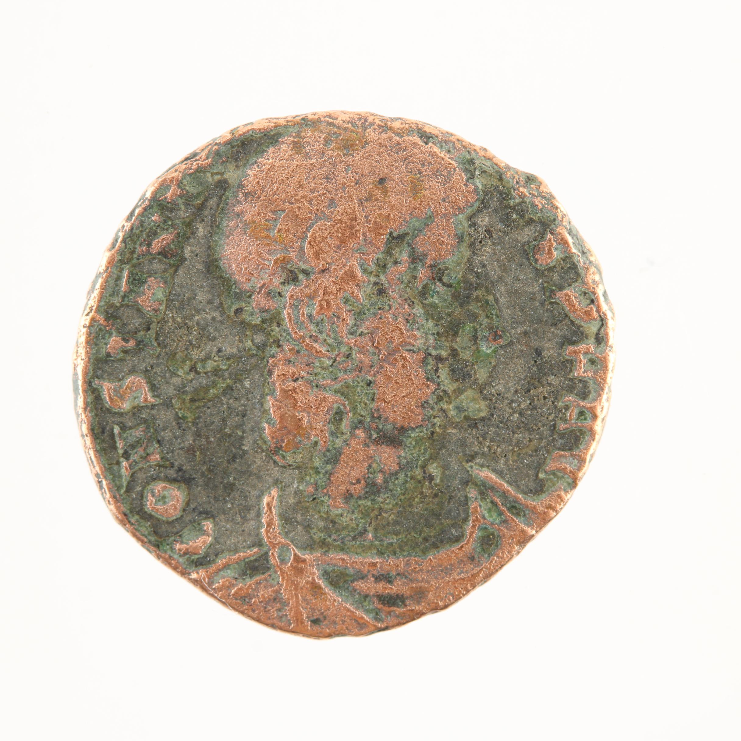 Ten Ancient Roman Imperial Bronze Coins from Constantine the Great's Era