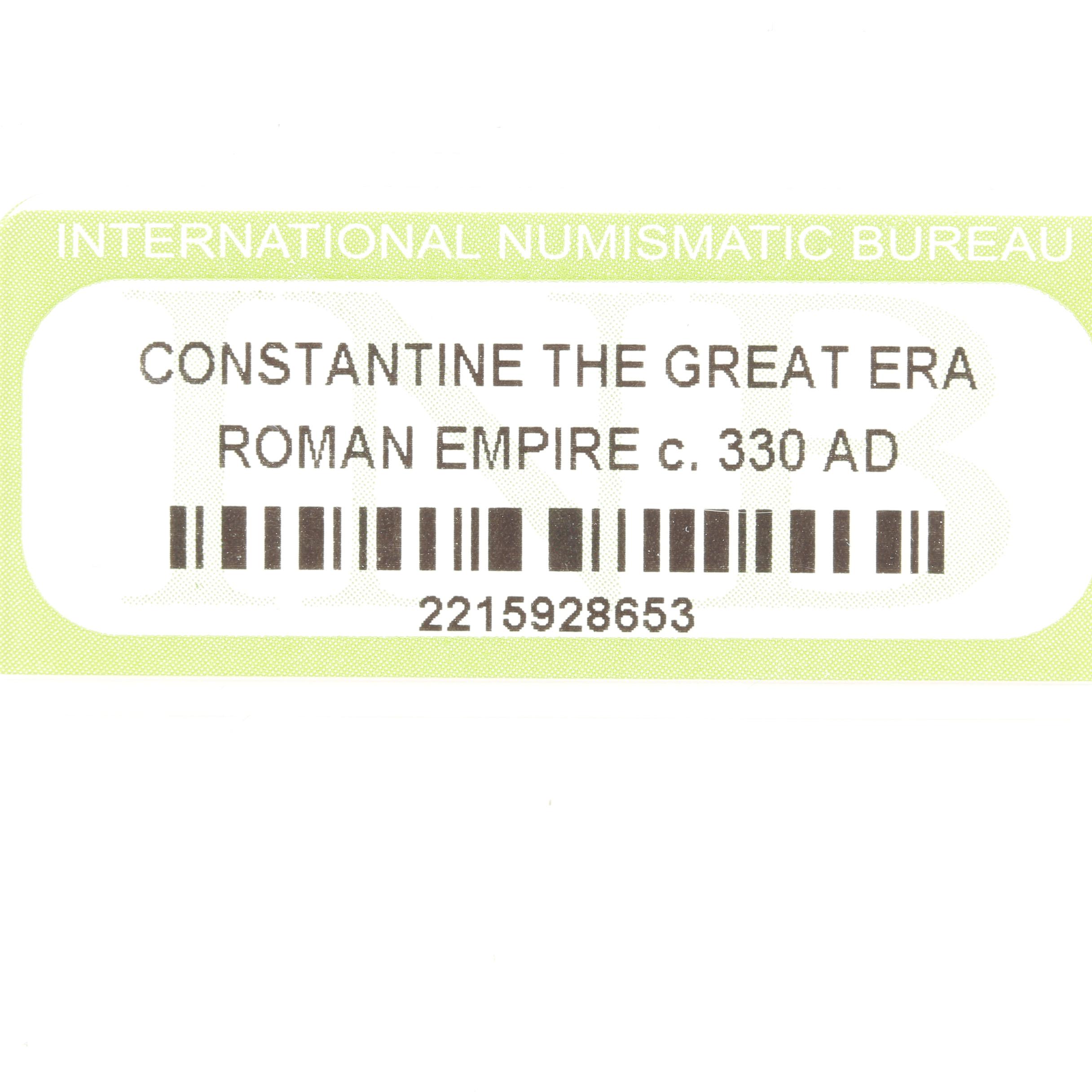 Ten Ancient Roman Imperial Bronze Coins from Constantine the Great's Era