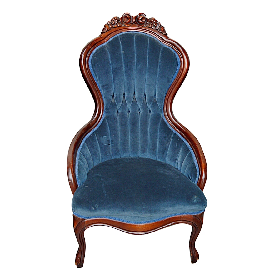 Victorian Mahogany Parlor Chair