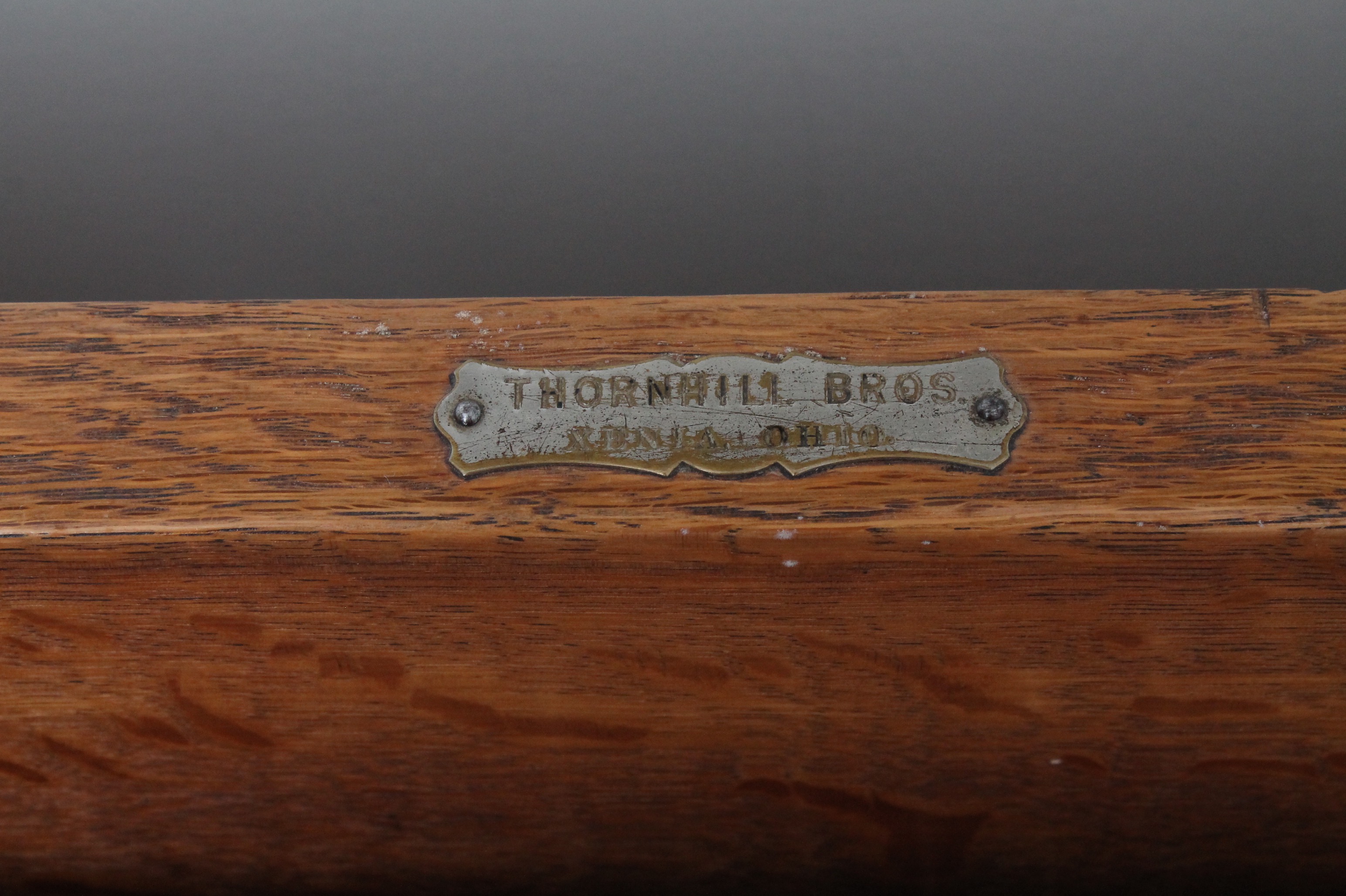 Vintage Craftsman Style Oak Sofa