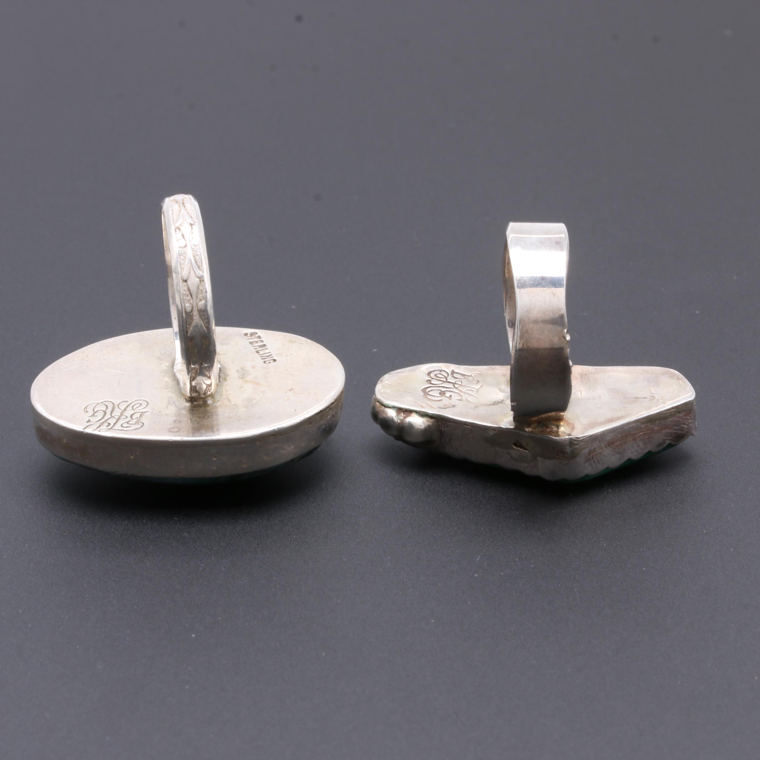 Bill Kirkham Sterling Silver Eilat, Malachite and Agate Jewelry