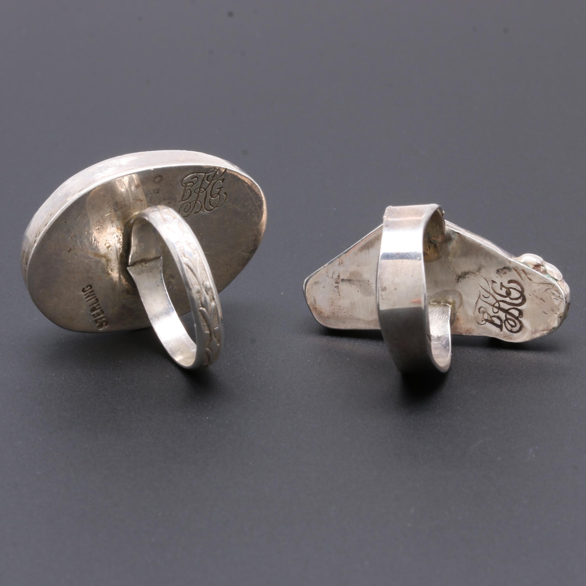 Bill Kirkham Sterling Silver Eilat, Malachite and Agate Jewelry