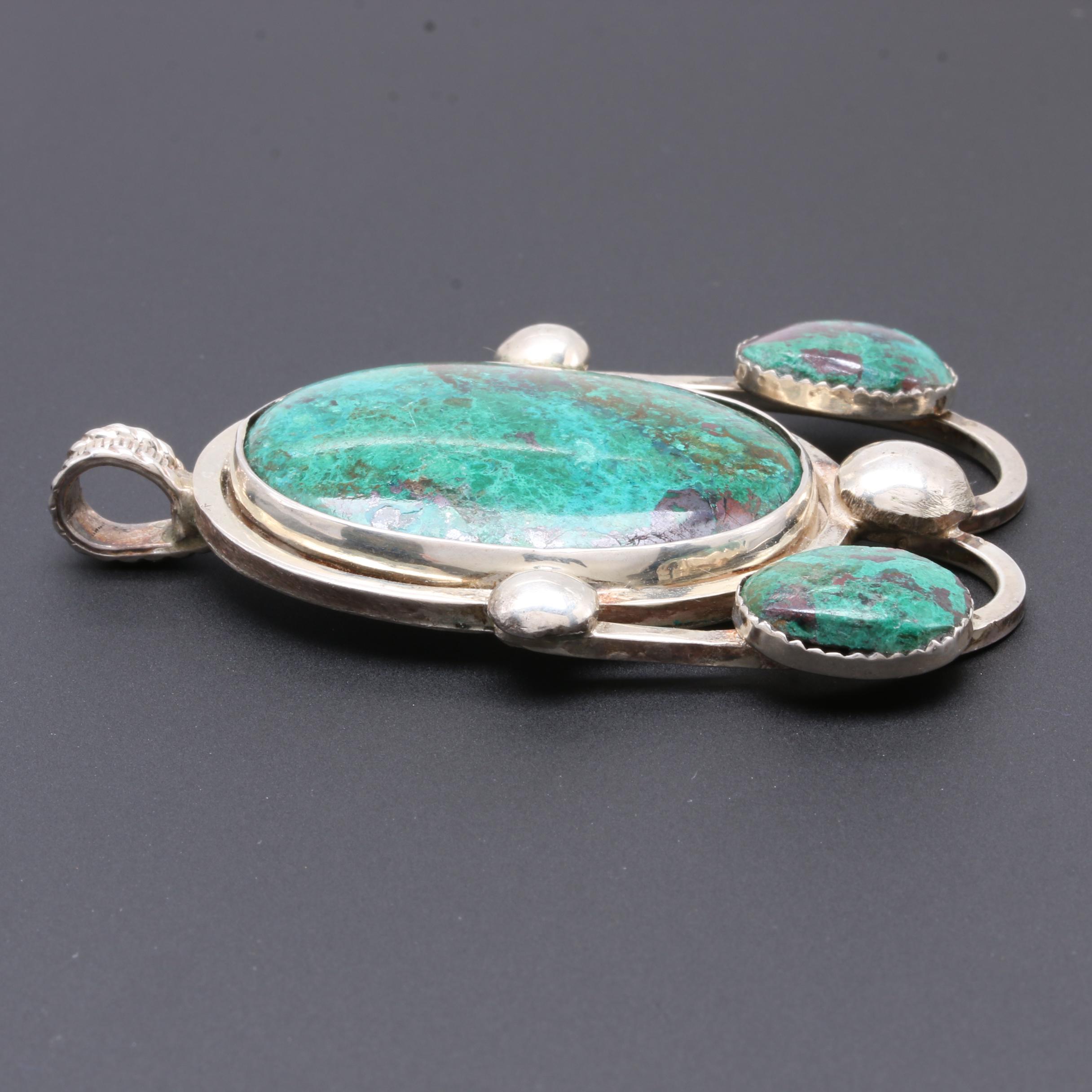 Bill Kirkham Sterling Silver Eilat, Malachite and Agate Jewelry