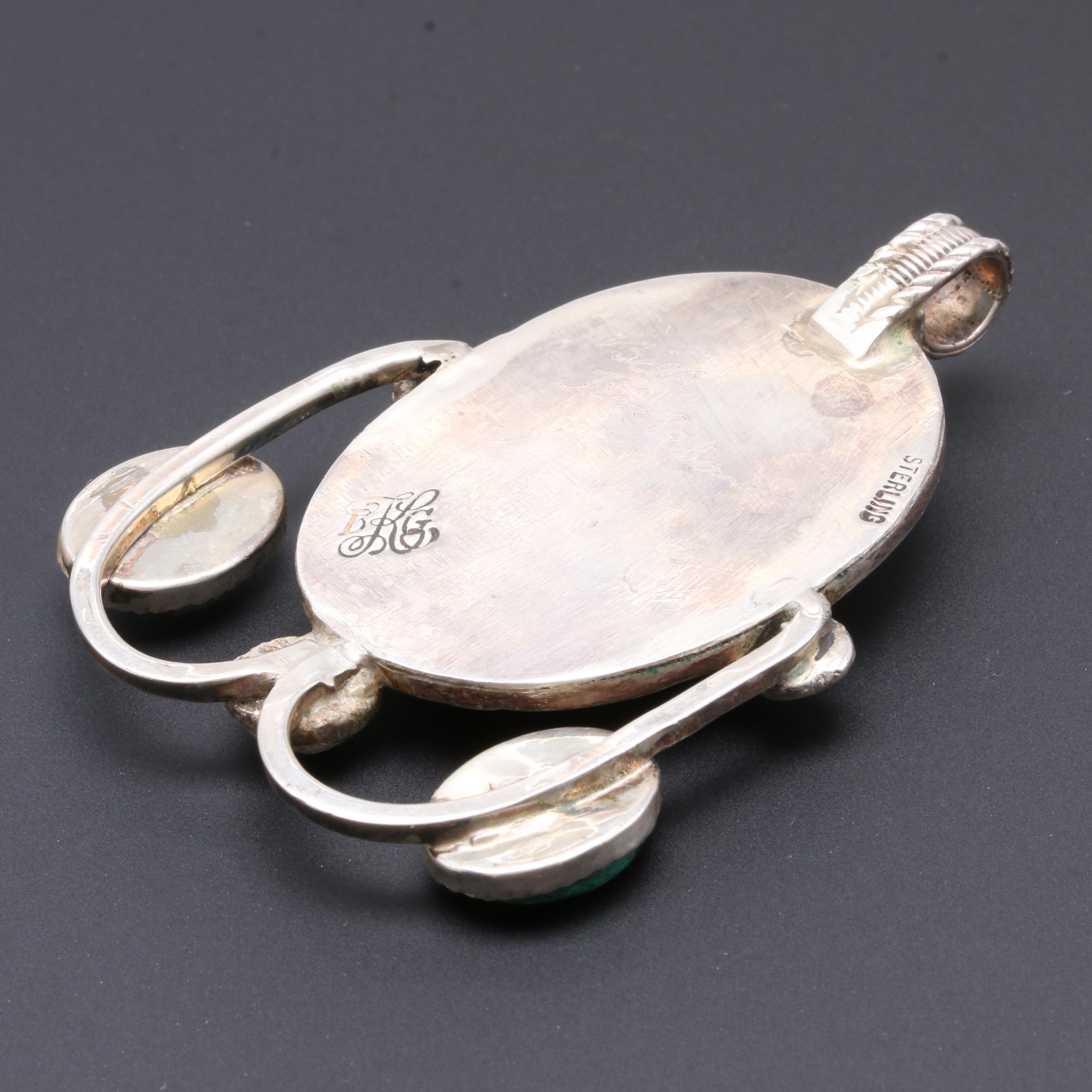 Bill Kirkham Sterling Silver Eilat, Malachite and Agate Jewelry