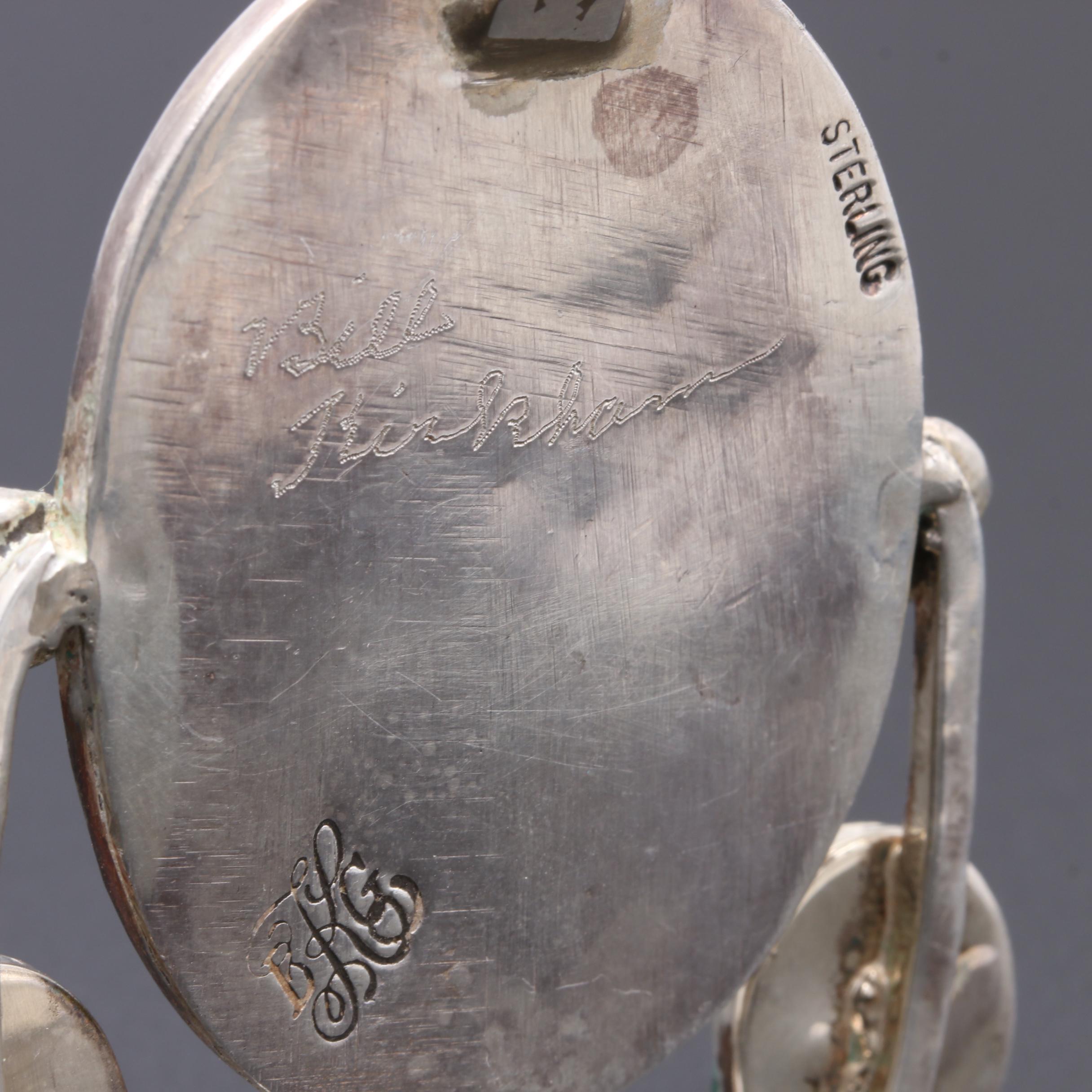 Bill Kirkham Sterling Silver Eilat, Malachite and Agate Jewelry