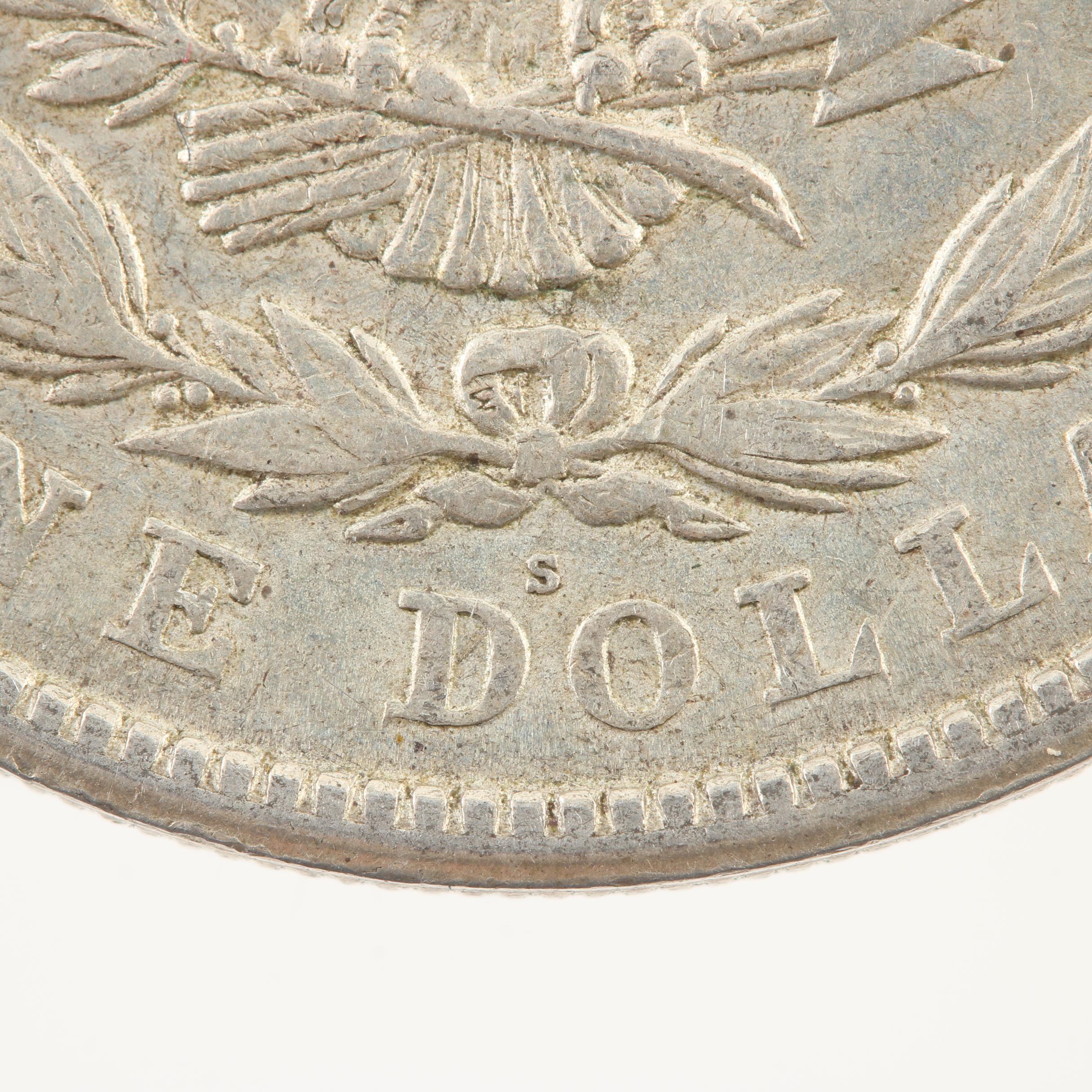 Five Morgan Silver Dollars