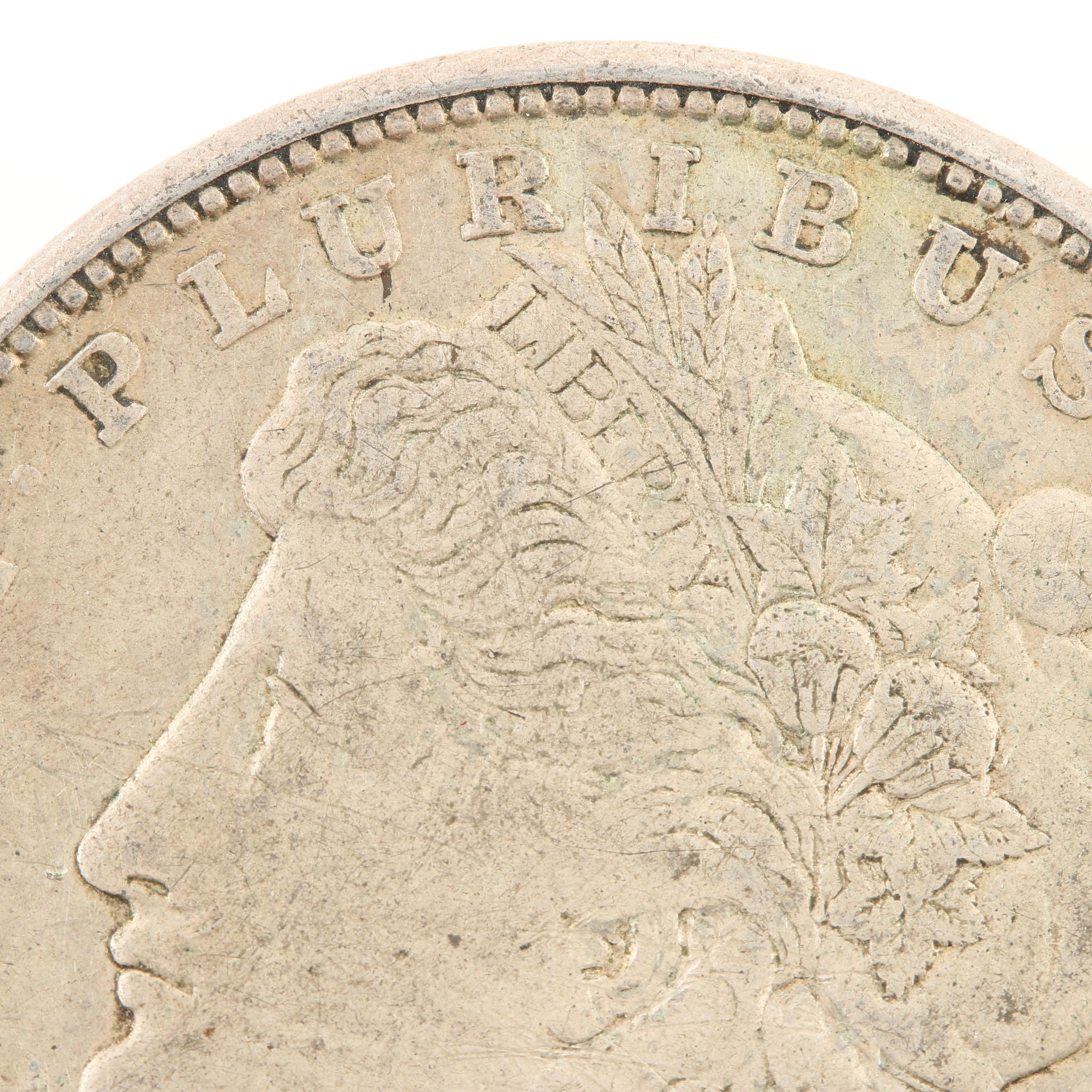 Five Morgan Silver Dollars