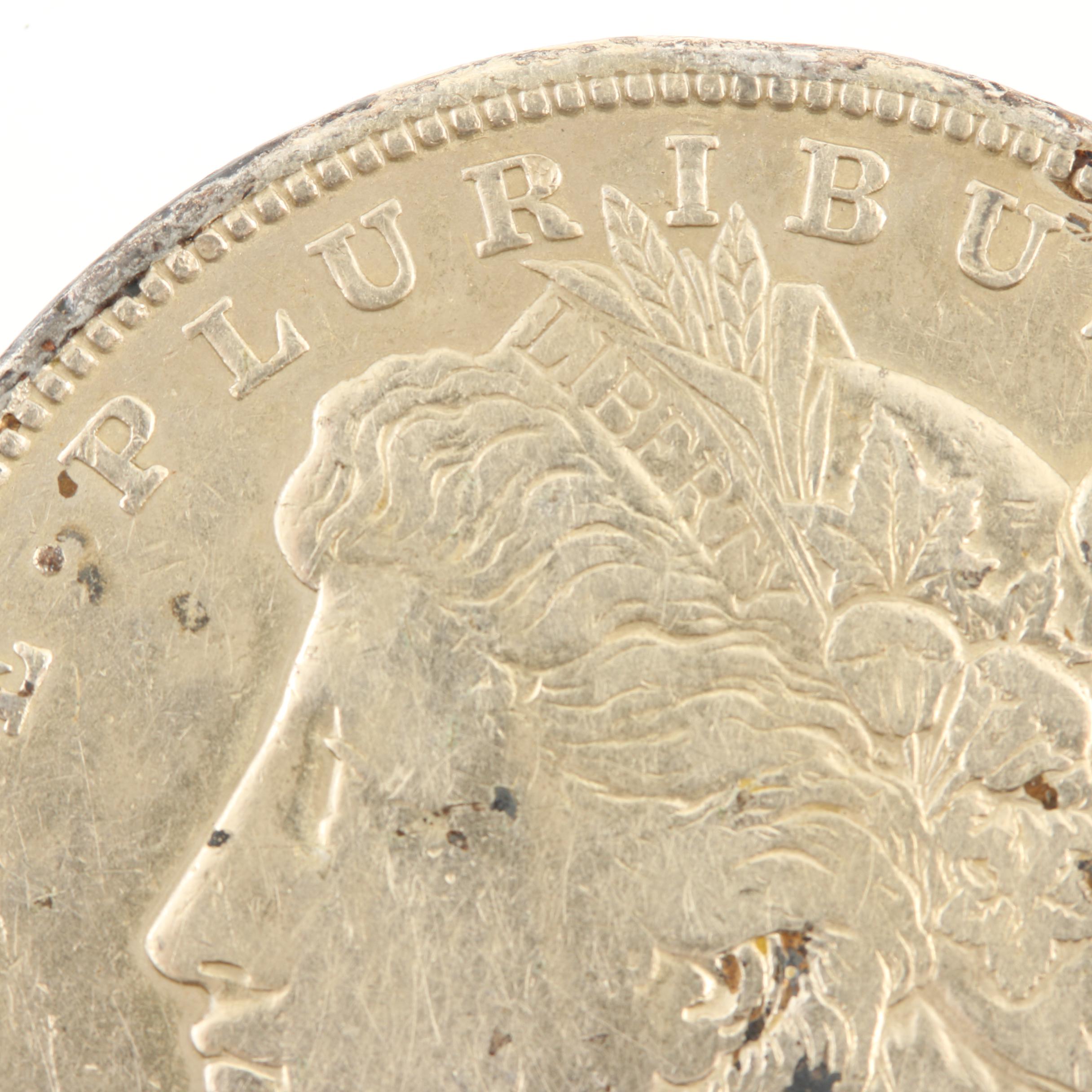 Five Morgan Silver Dollars