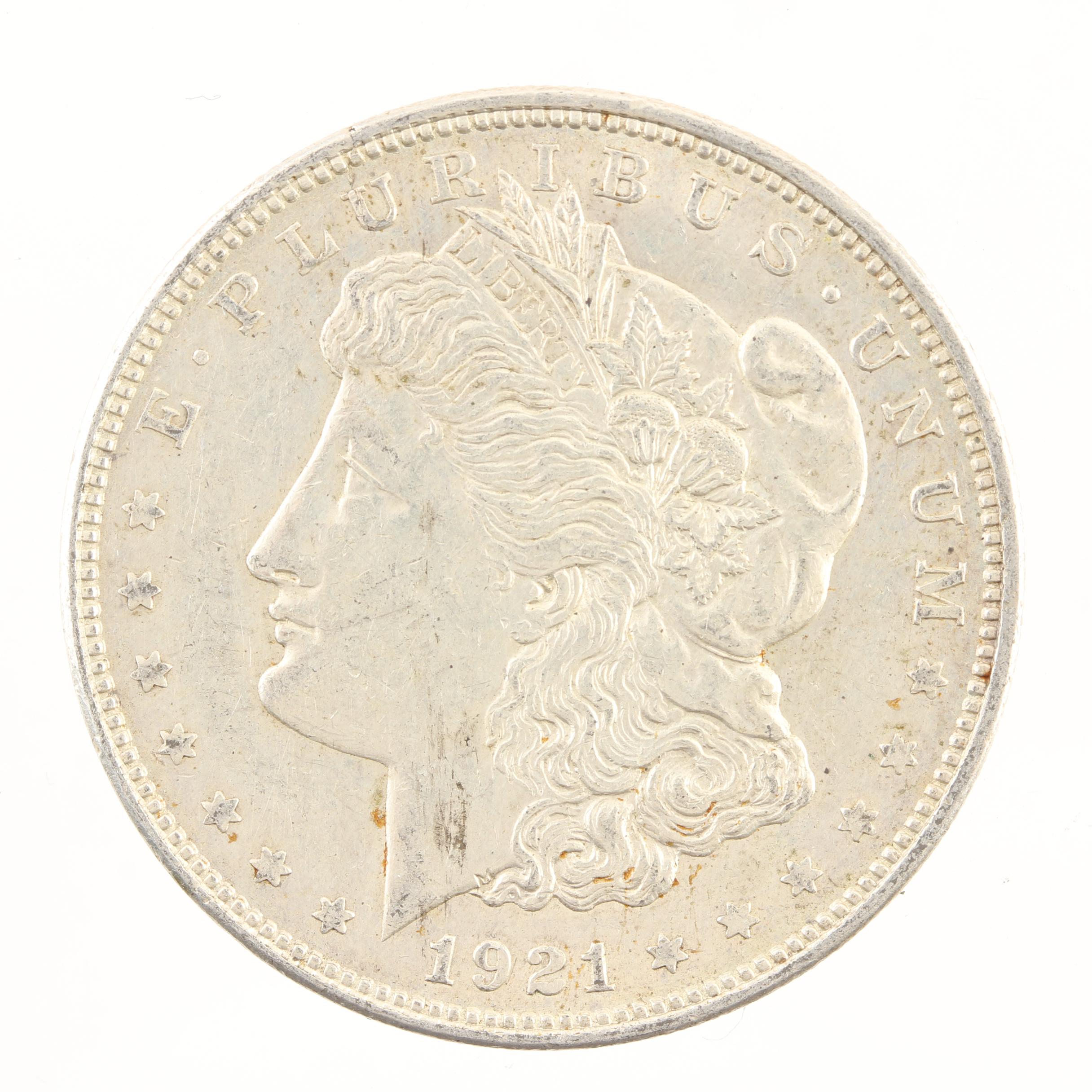 Five Morgan Silver Dollars