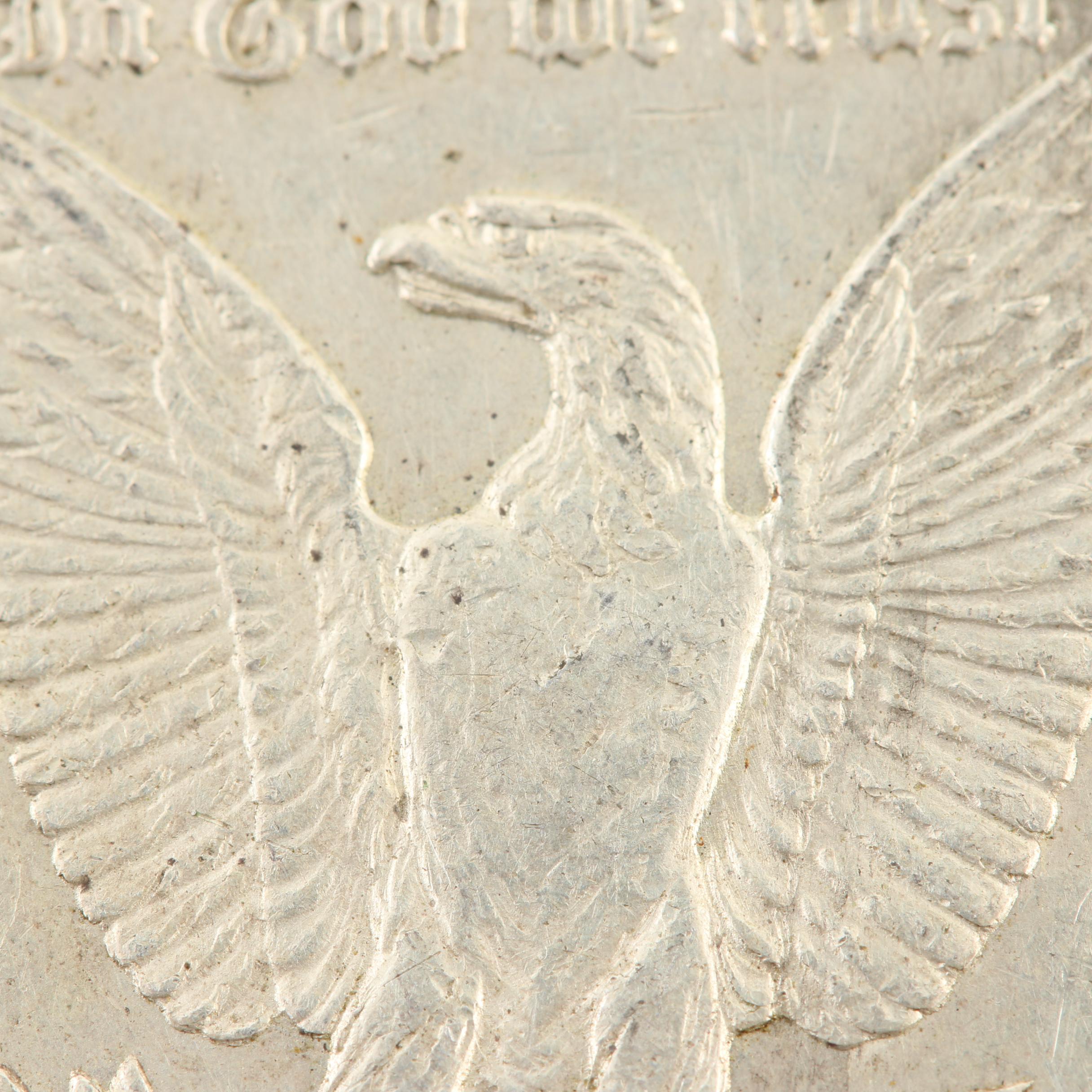 Five Morgan Silver Dollars