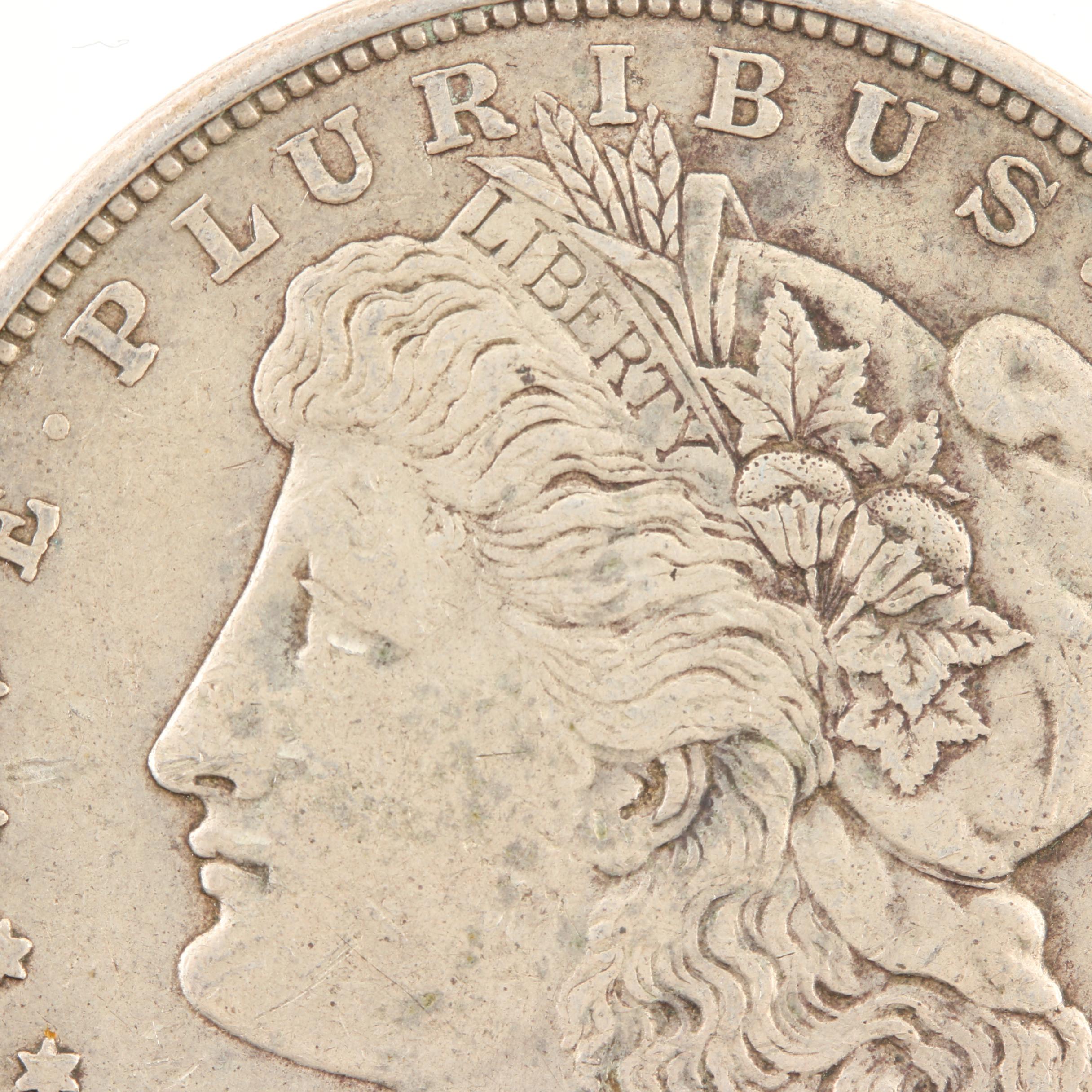 Five Morgan Silver Dollars