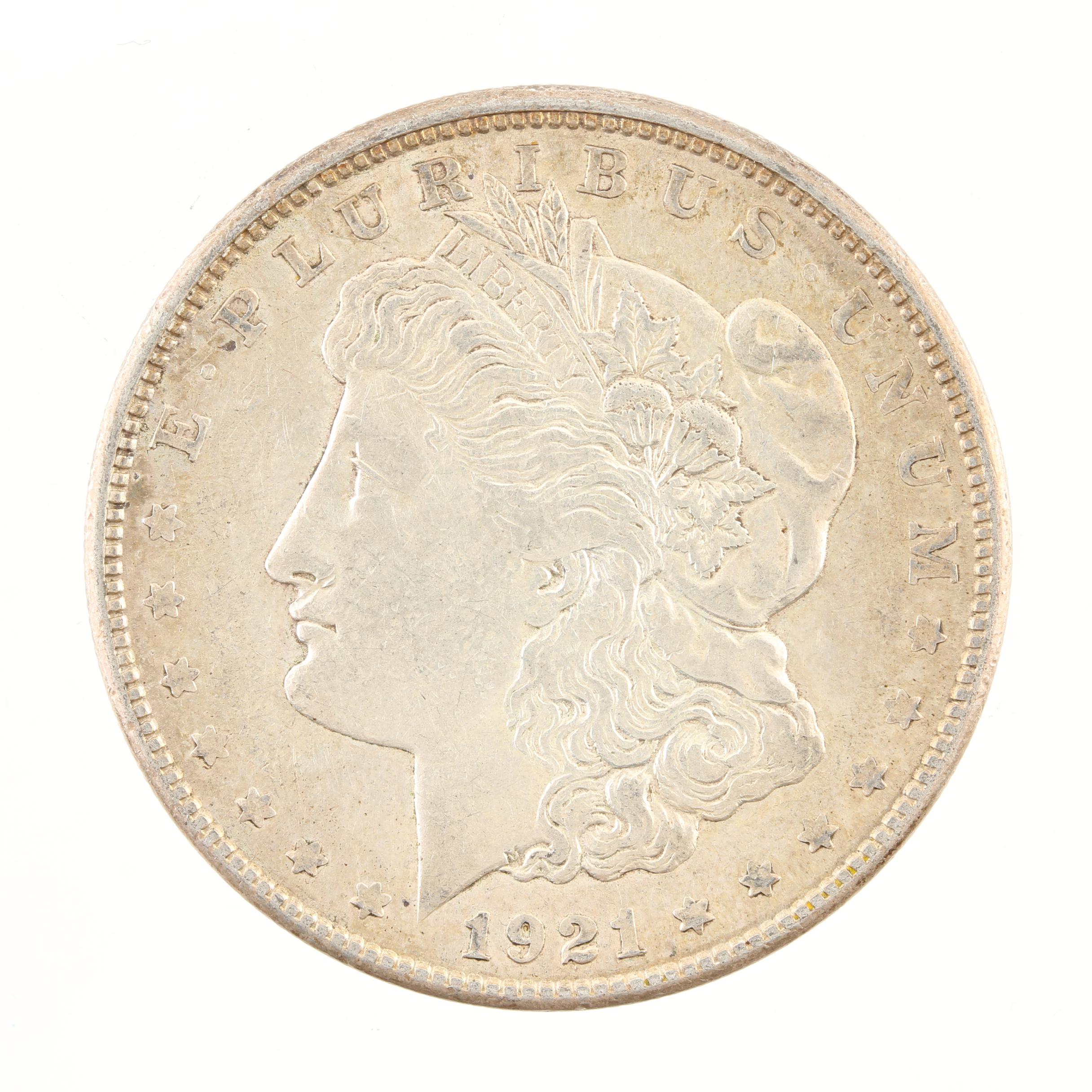 Five Morgan Silver Dollars