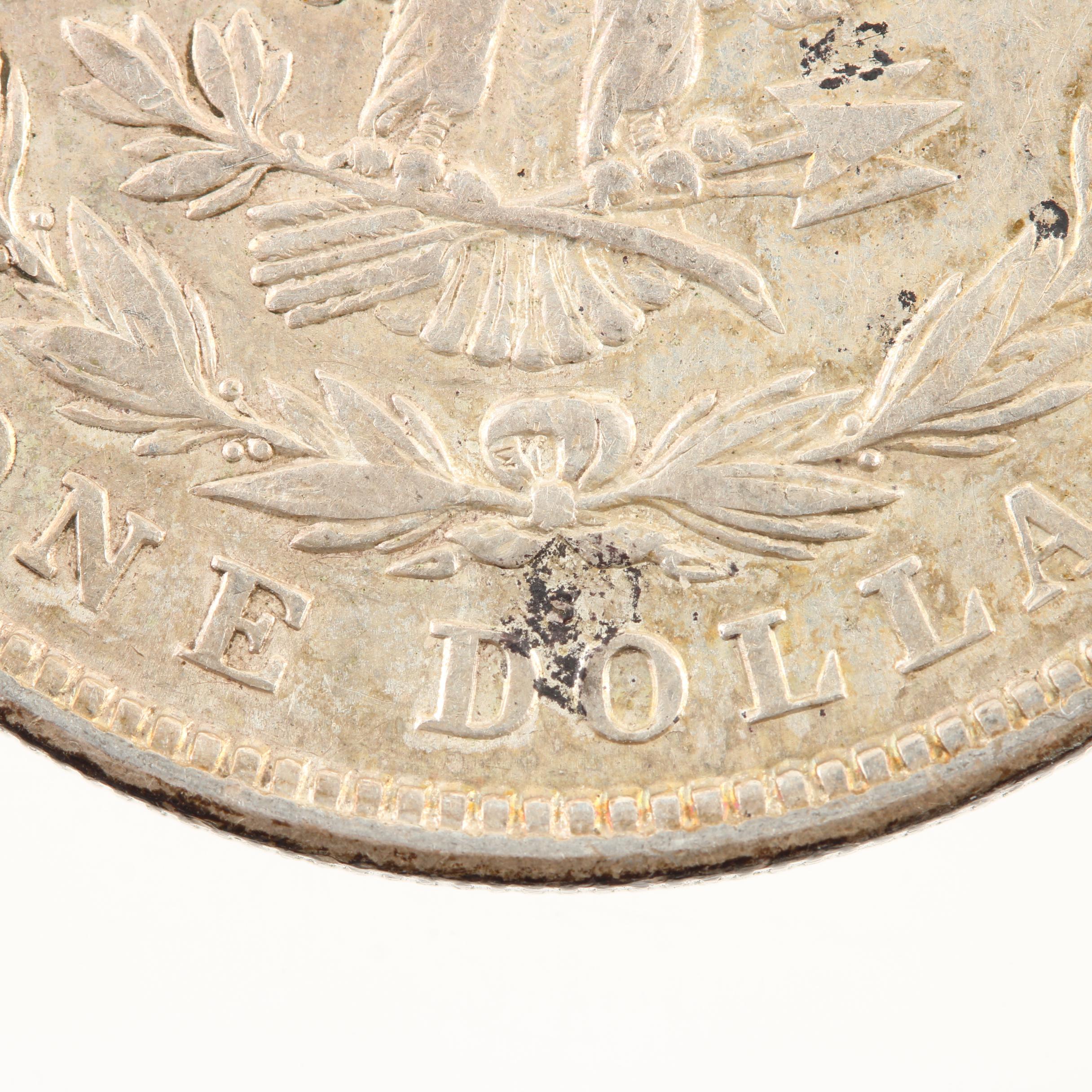 Five Morgan Silver Dollars