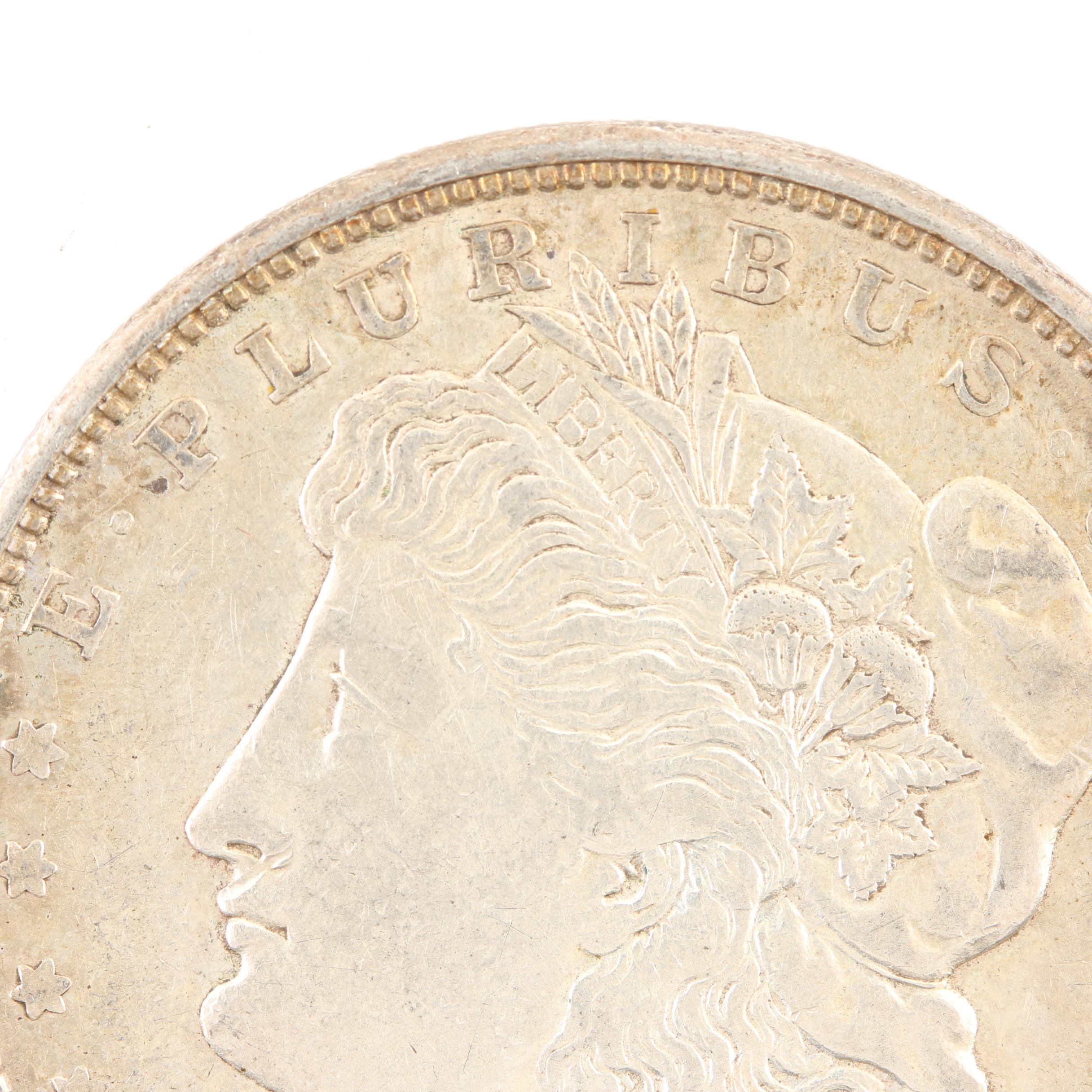 Five Morgan Silver Dollars