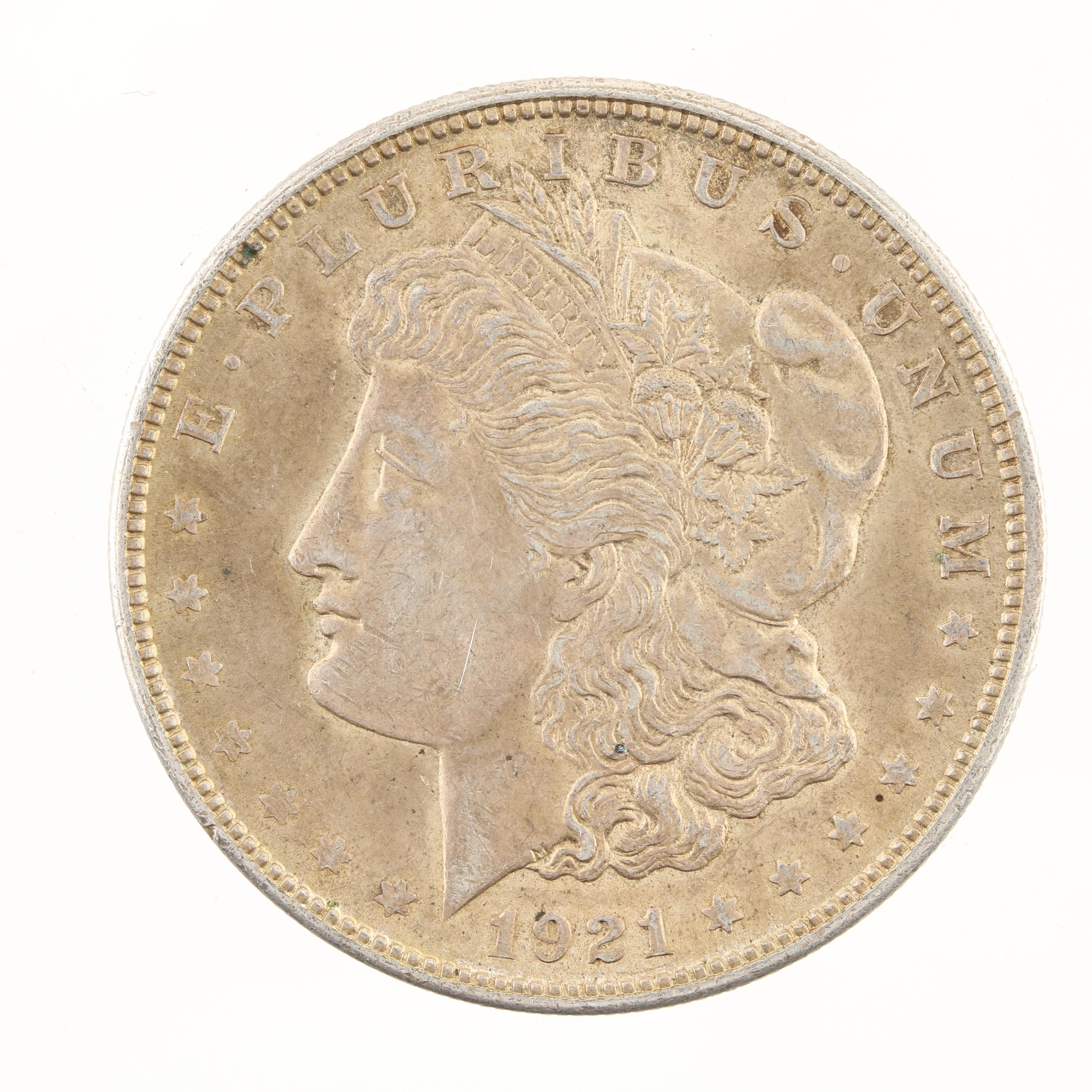 Five Morgan Silver Dollars