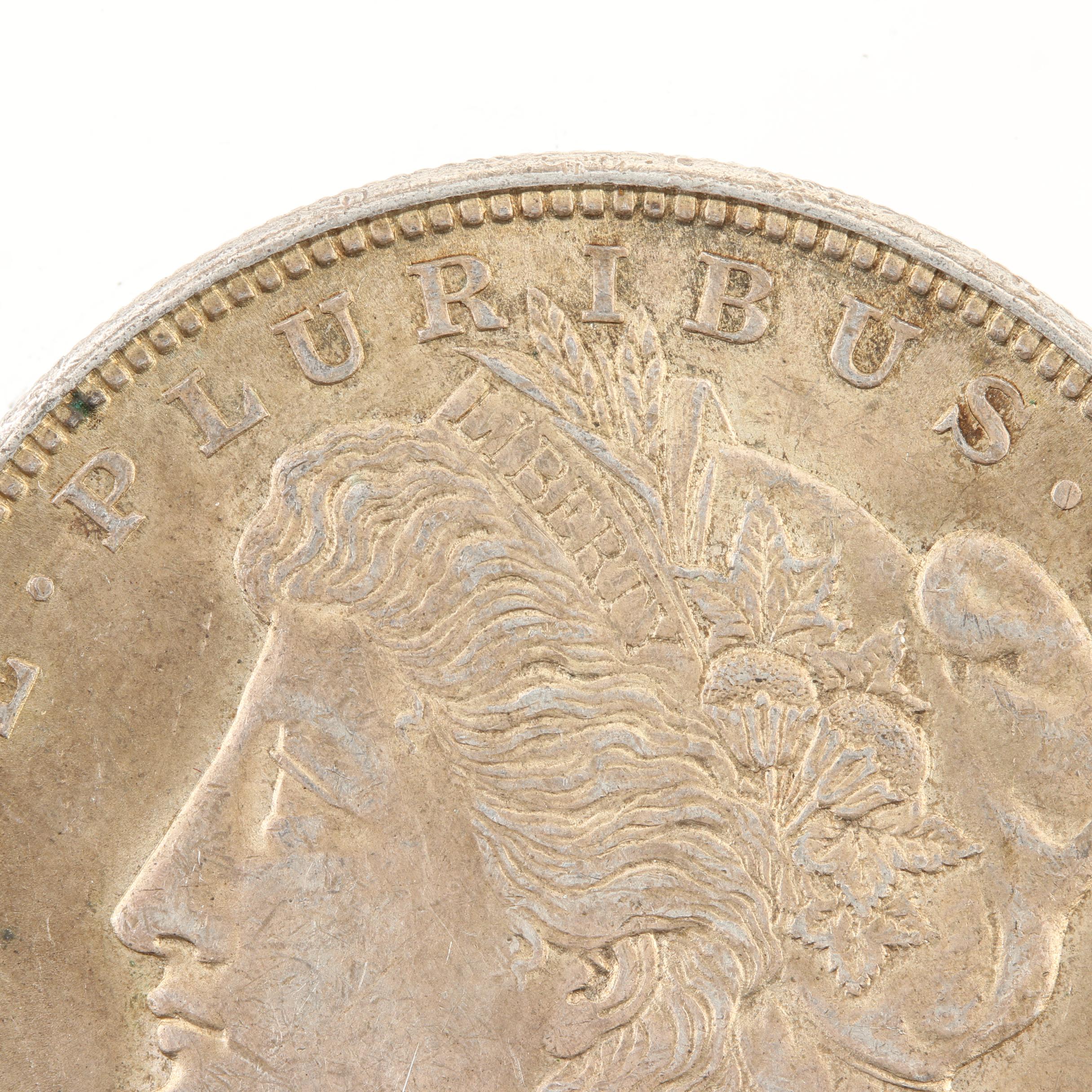 Five Morgan Silver Dollars