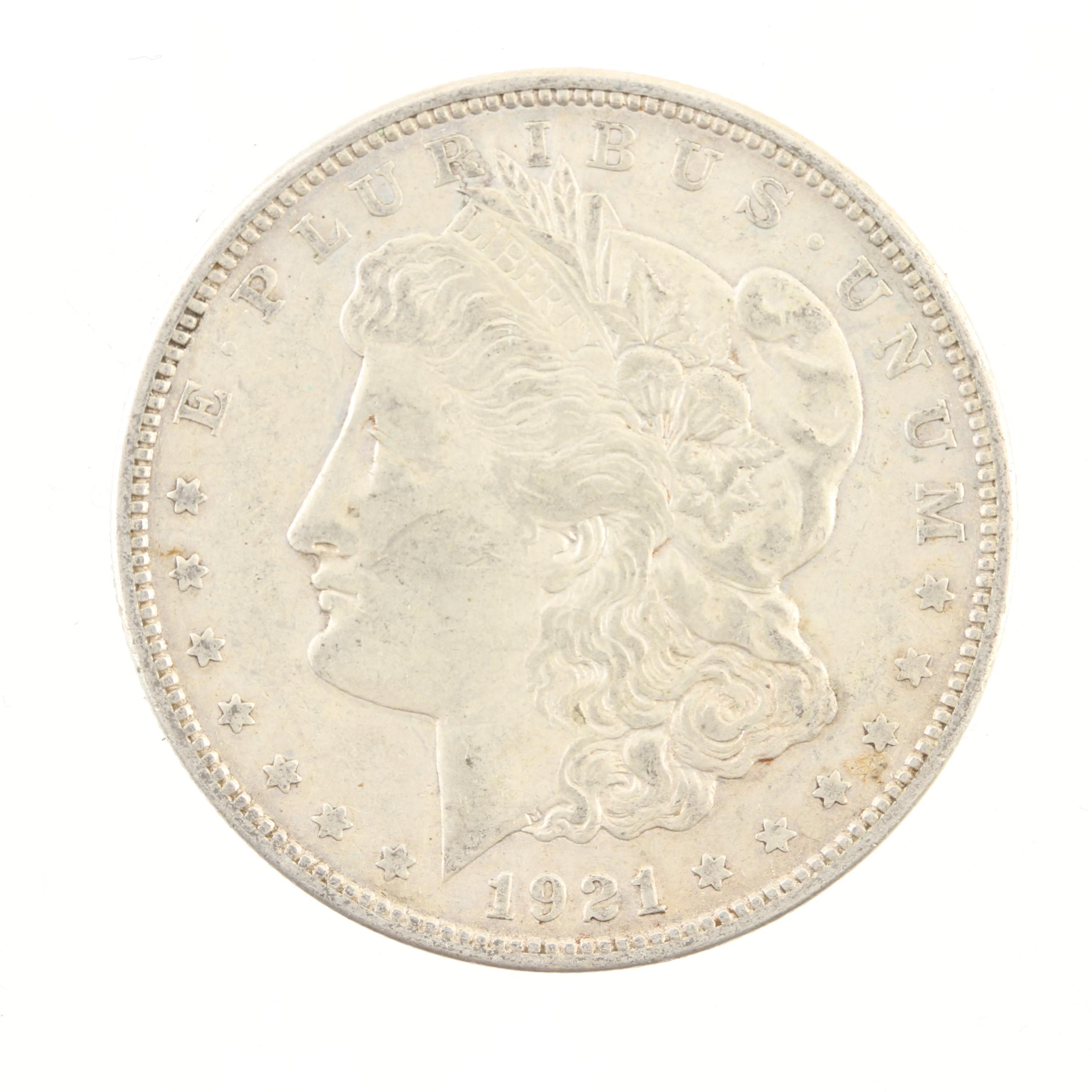 Five Morgan Silver Dollars