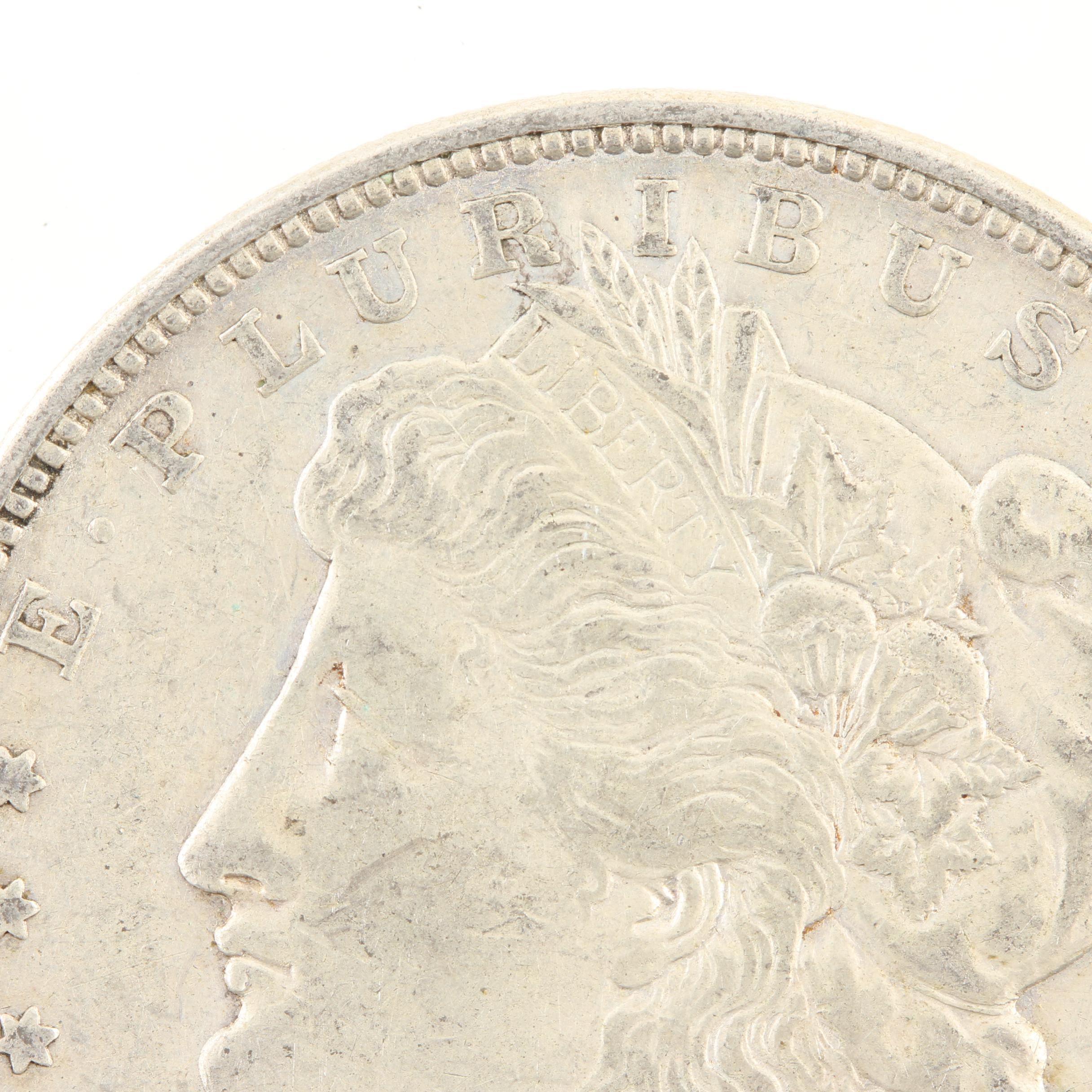 Five Morgan Silver Dollars