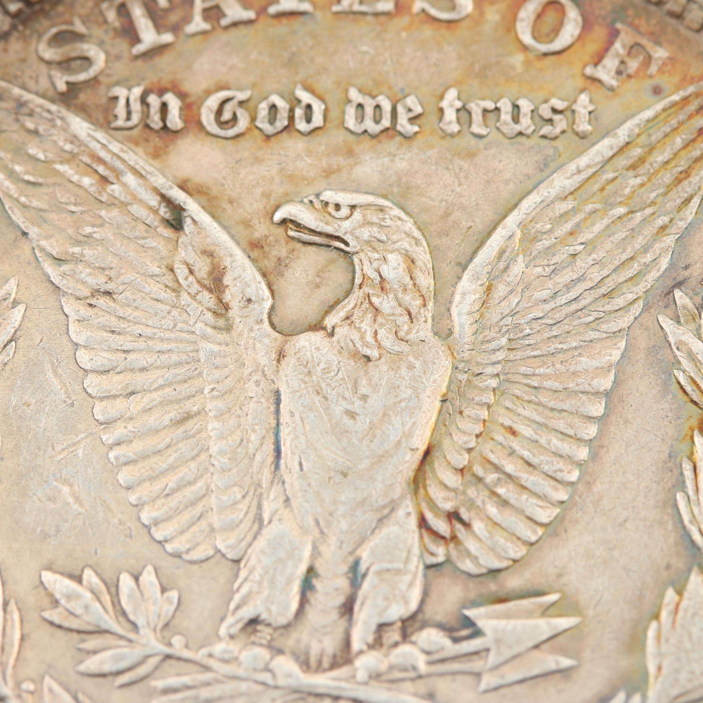 Five Morgan Silver Dollars