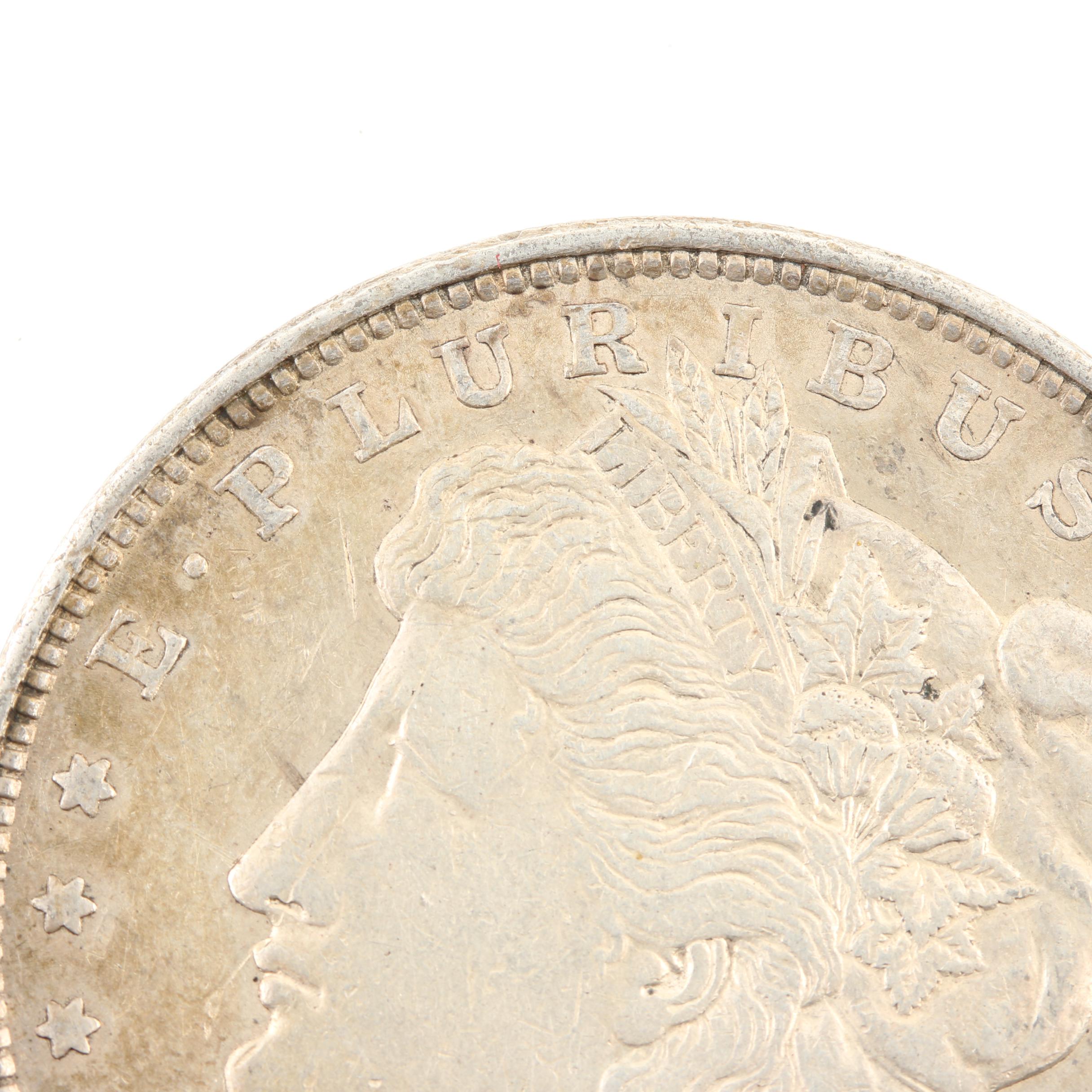 Five Morgan Silver Dollars