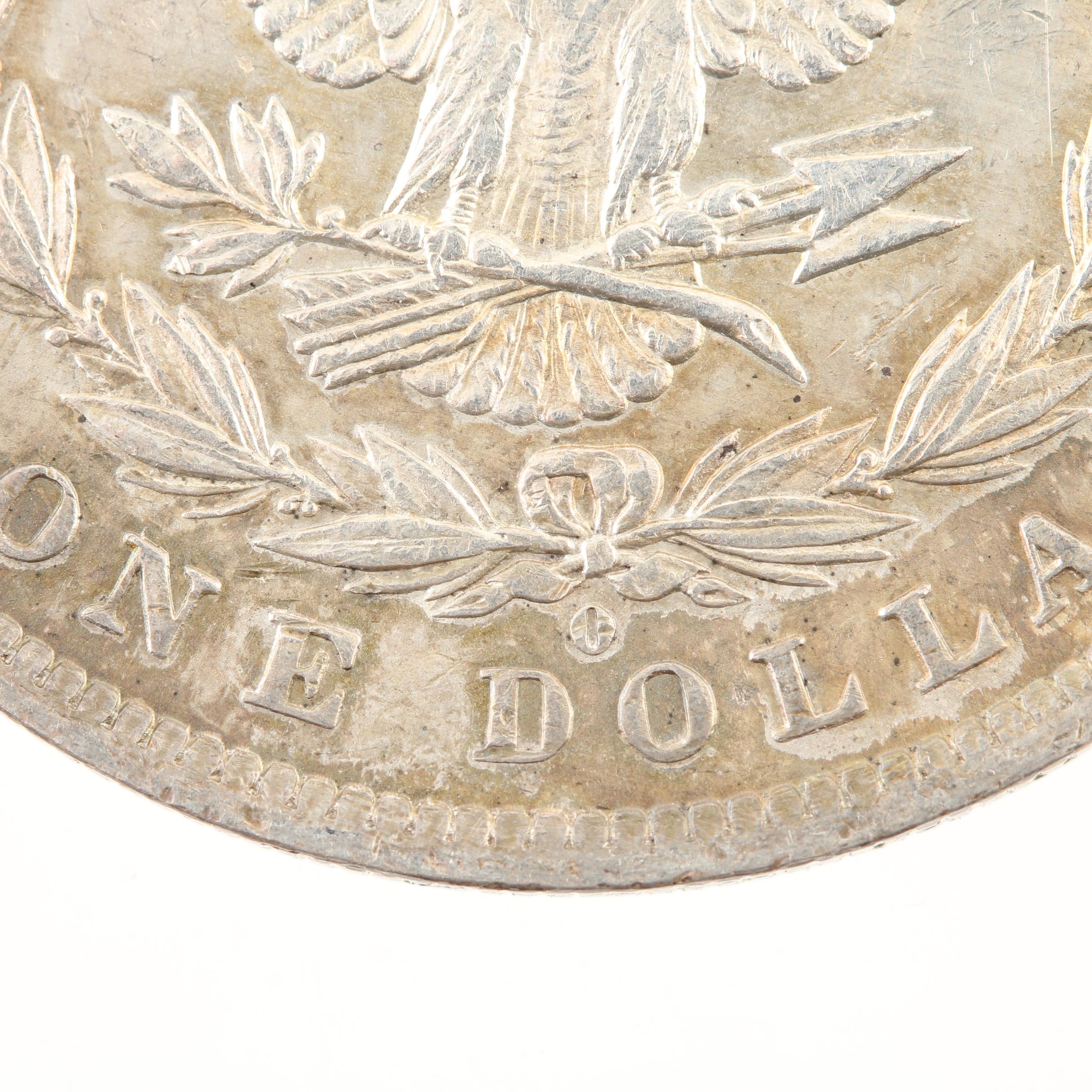 Five Morgan Silver Dollars