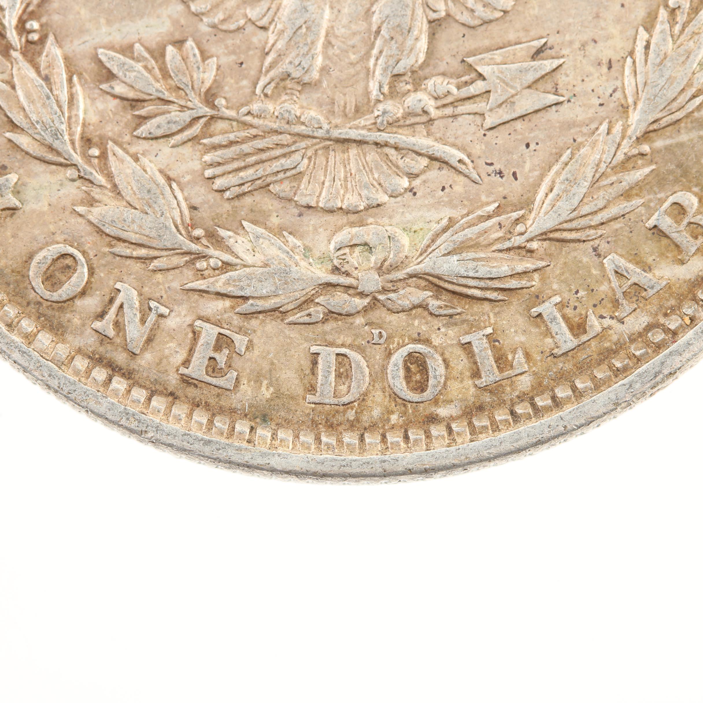 Five Morgan Silver Dollars