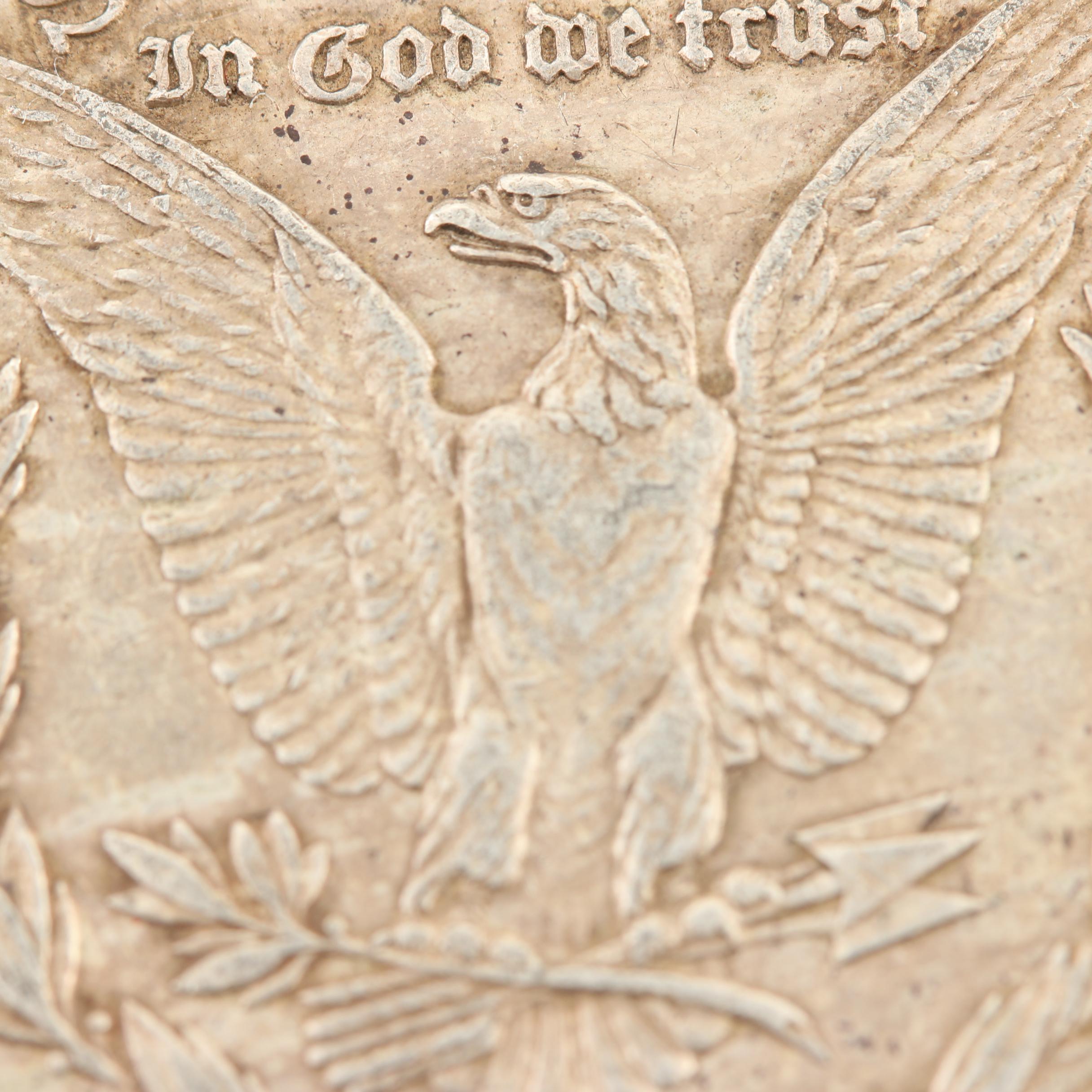 Five Morgan Silver Dollars