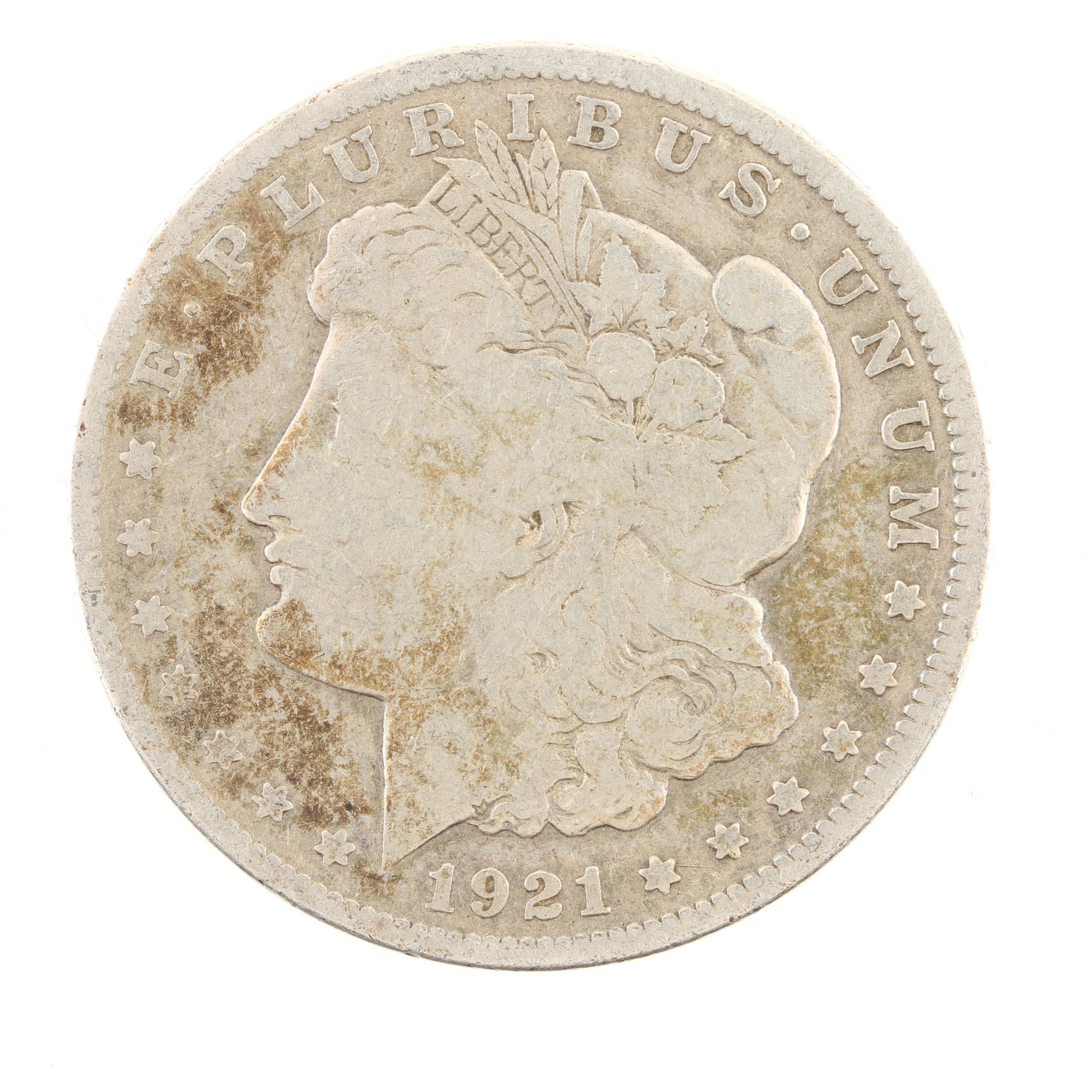 Five Morgan Silver Dollars