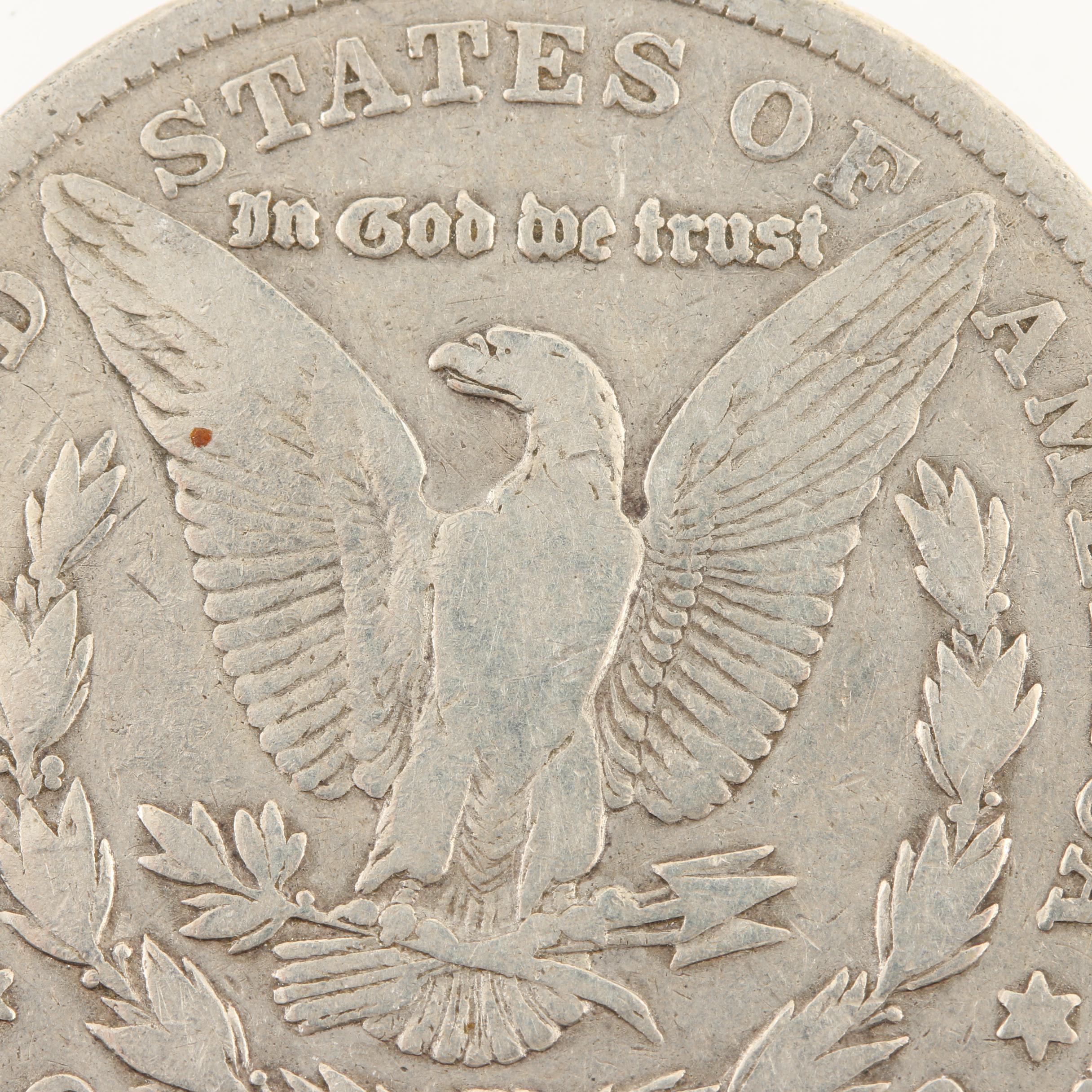 Five Morgan Silver Dollars