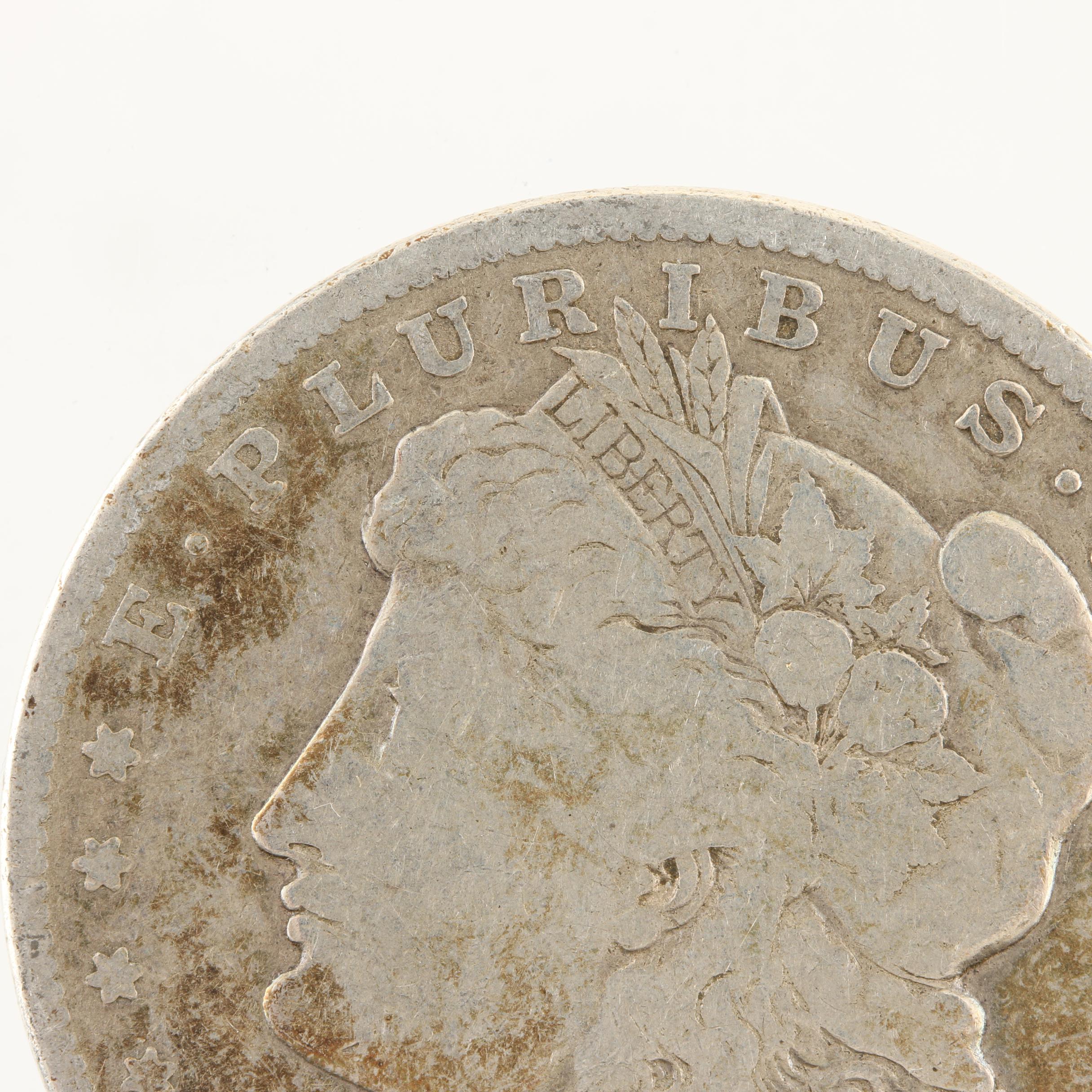 Five Morgan Silver Dollars