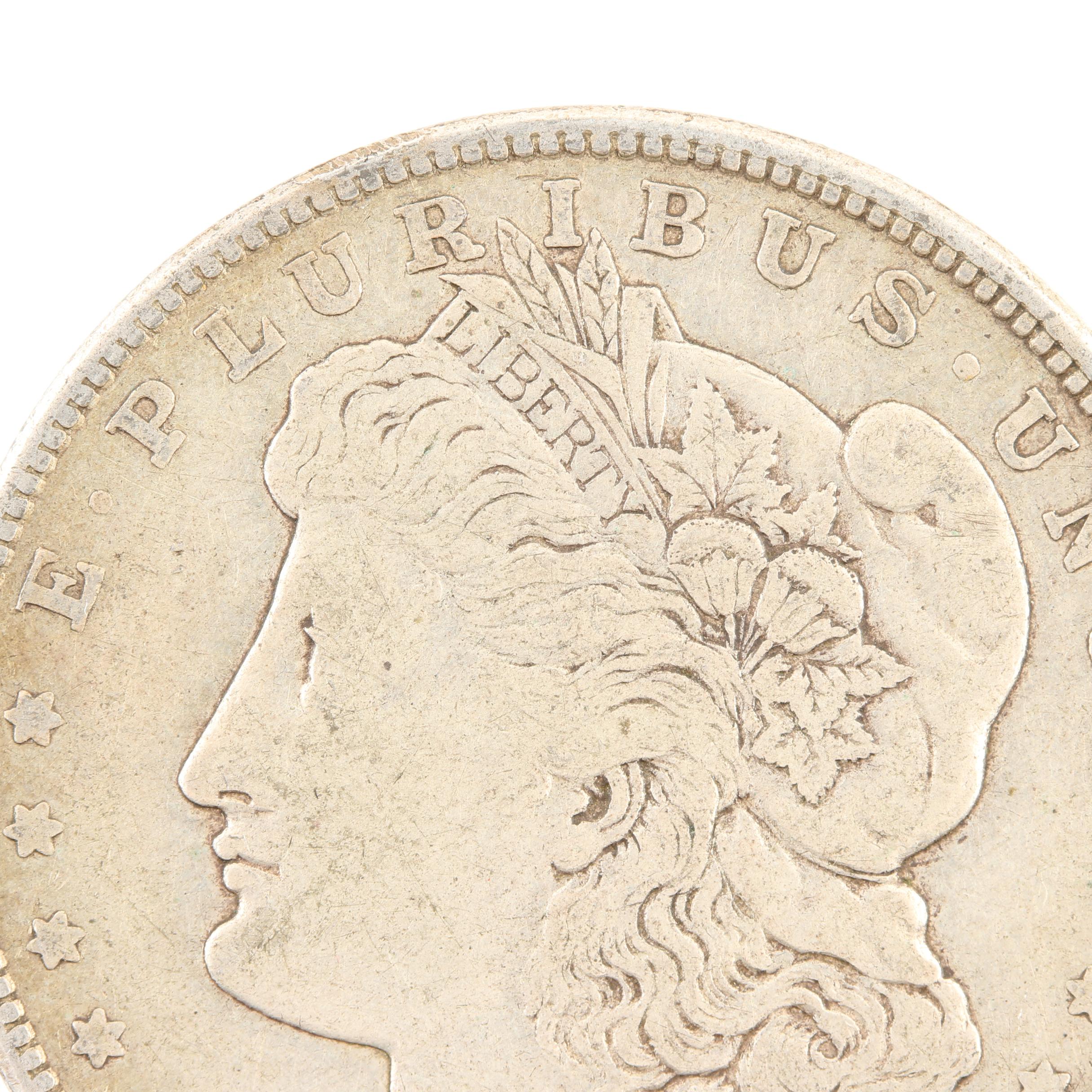 Five Morgan Silver Dollars