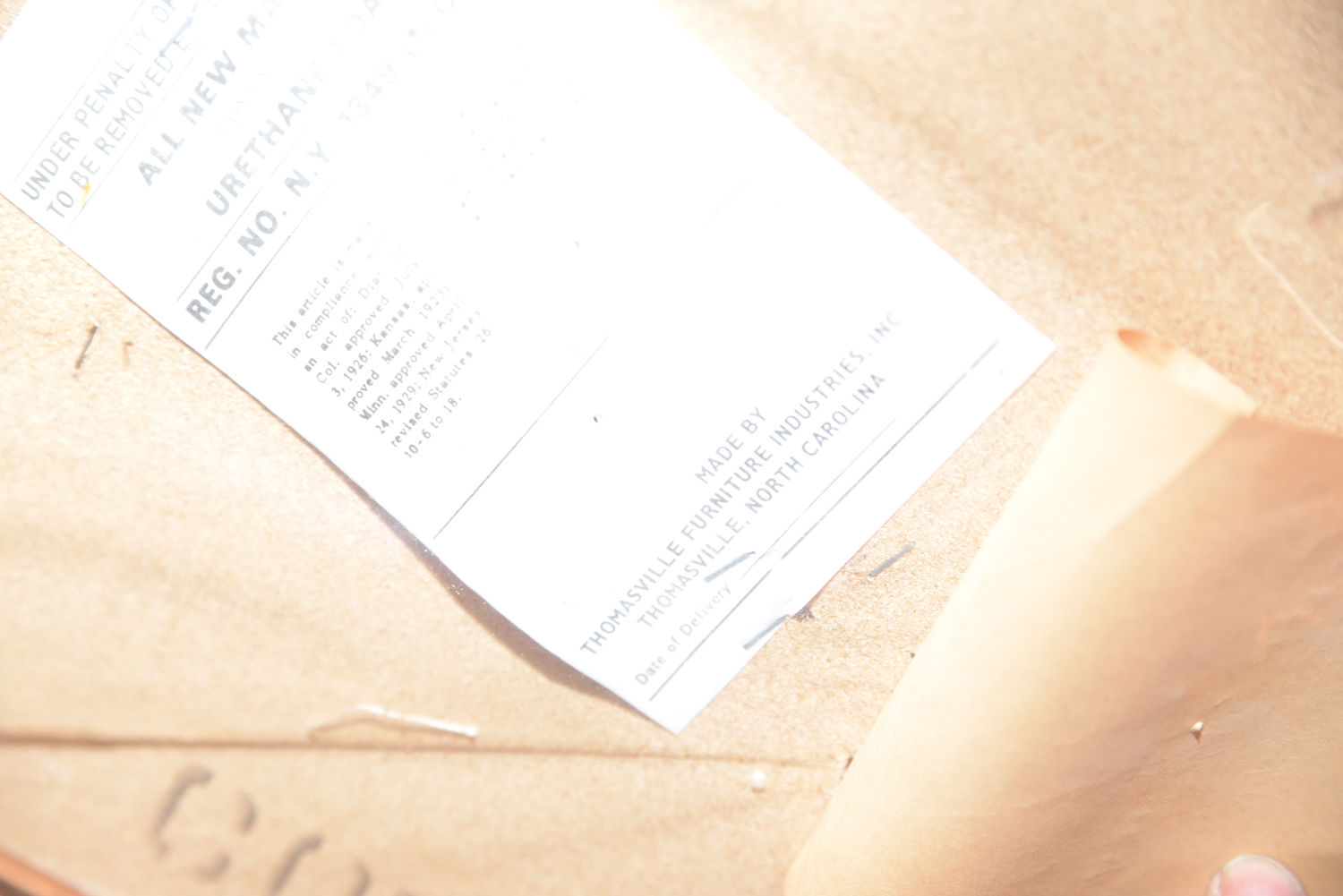 Mid-Century Oak Dining Table with Cane Back Chairs by Thomasville