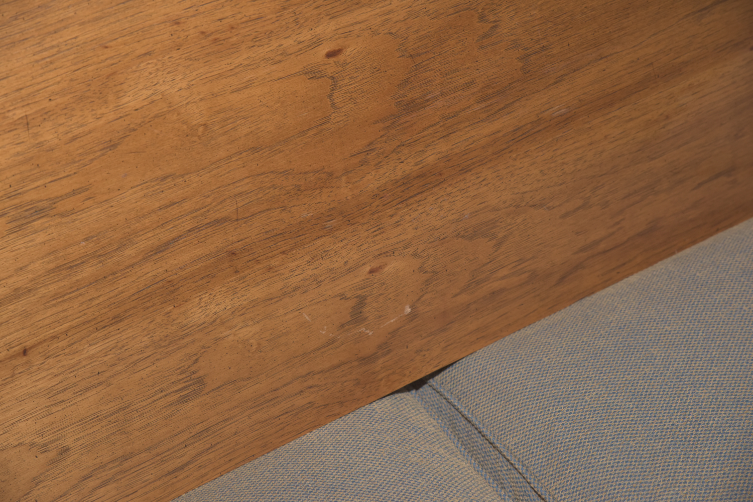 Mid-Century Oak Dining Table with Cane Back Chairs by Thomasville