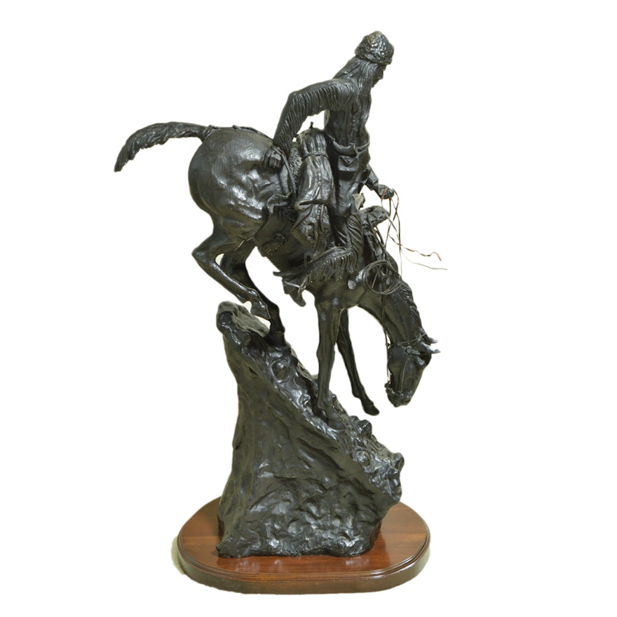 Reproduction Sculpture After Frederic Remington "Mountain Man"