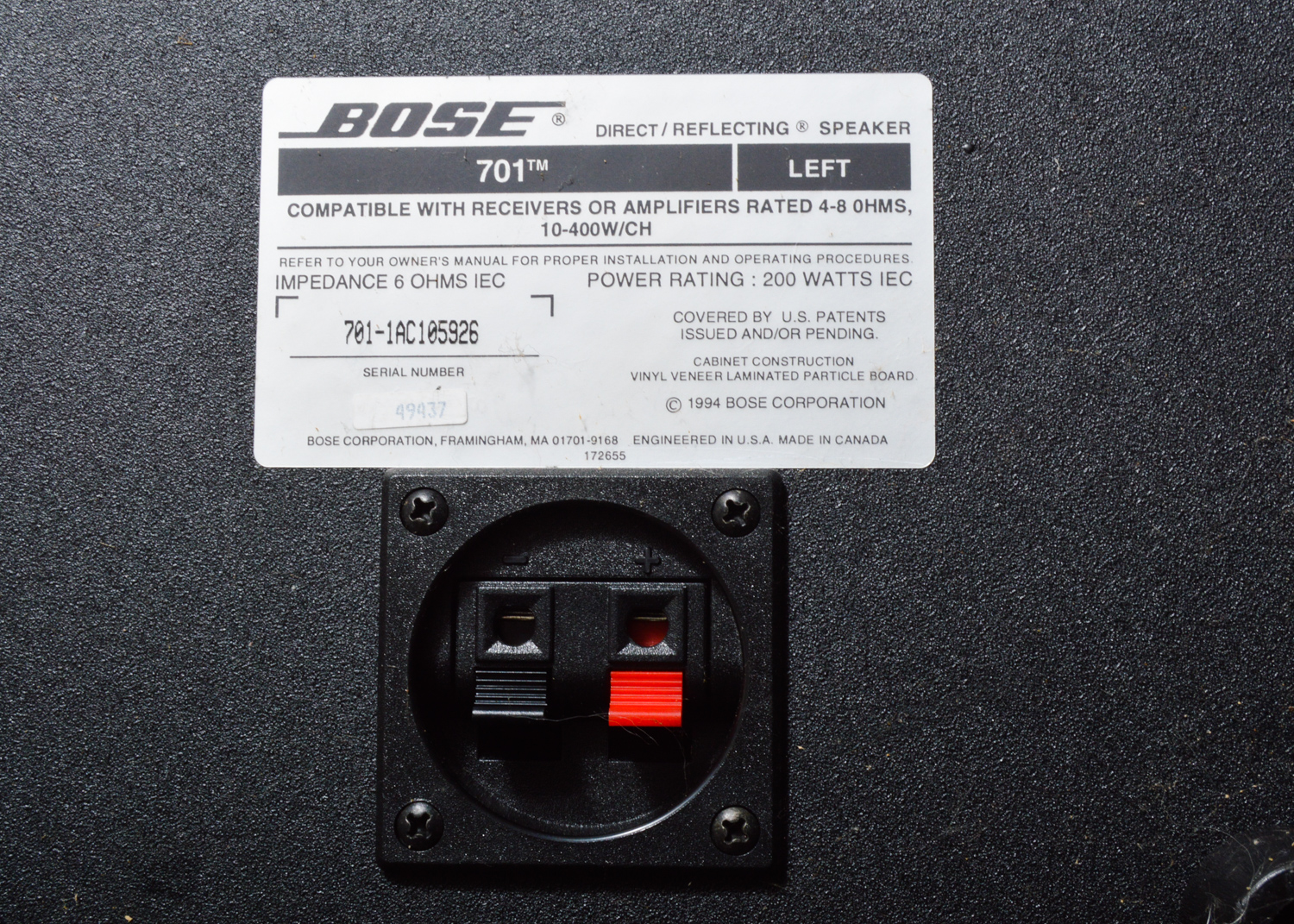 Bose 701 Tower Speakers