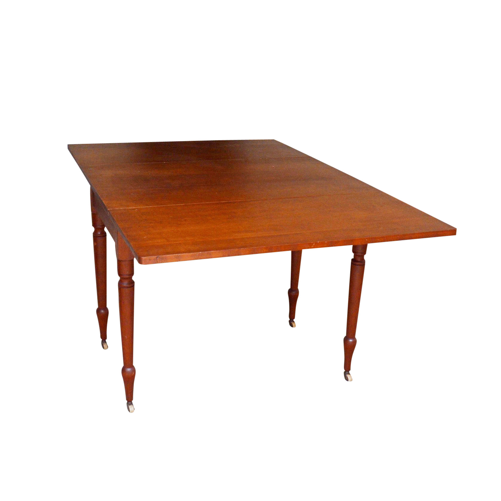 Antique Cherry Wood Drop Leaf Table